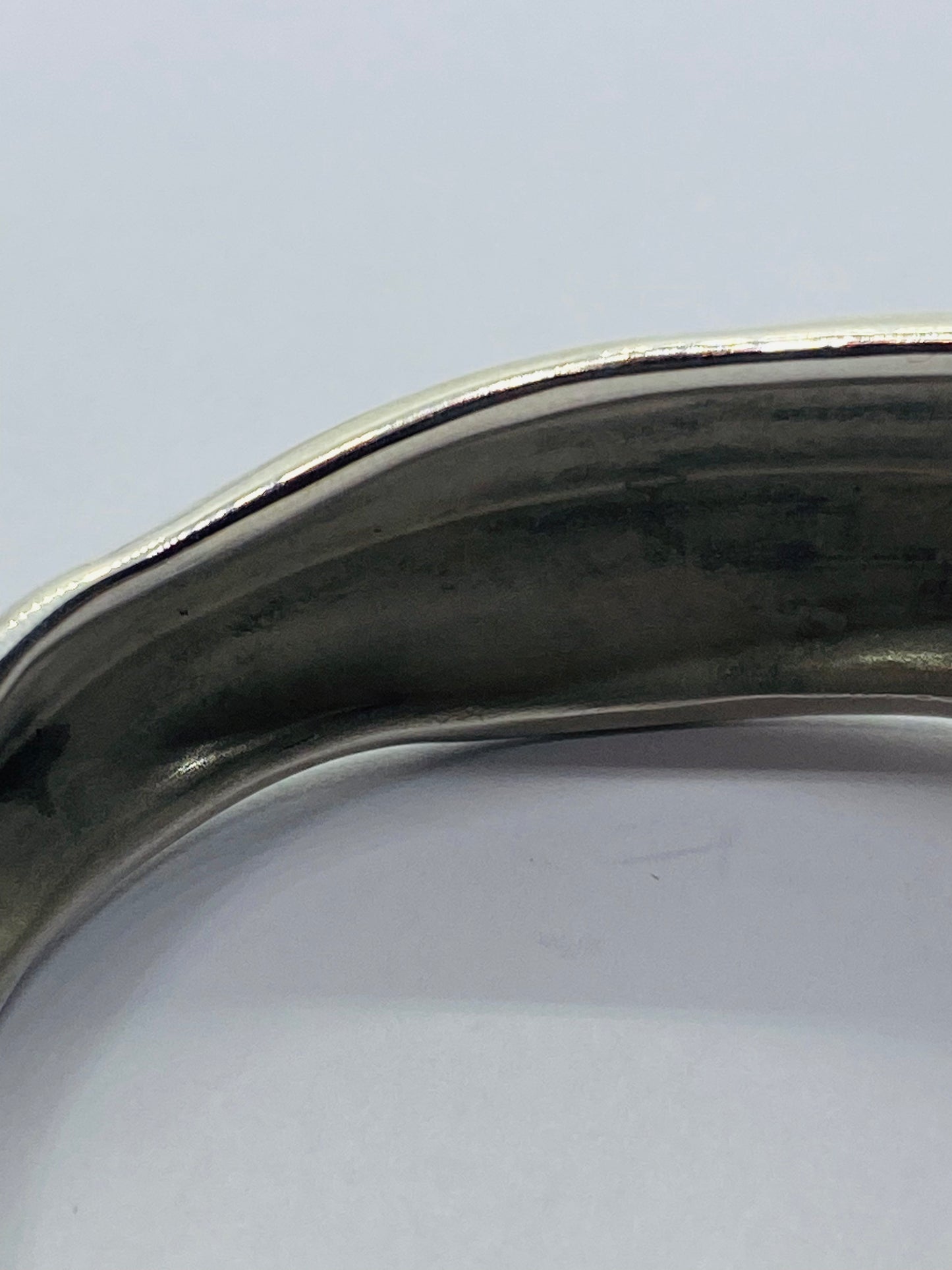 Tiffany & Co. Sterling Silver Nature Leaf Cuff Bangle Bracelet 925 6”