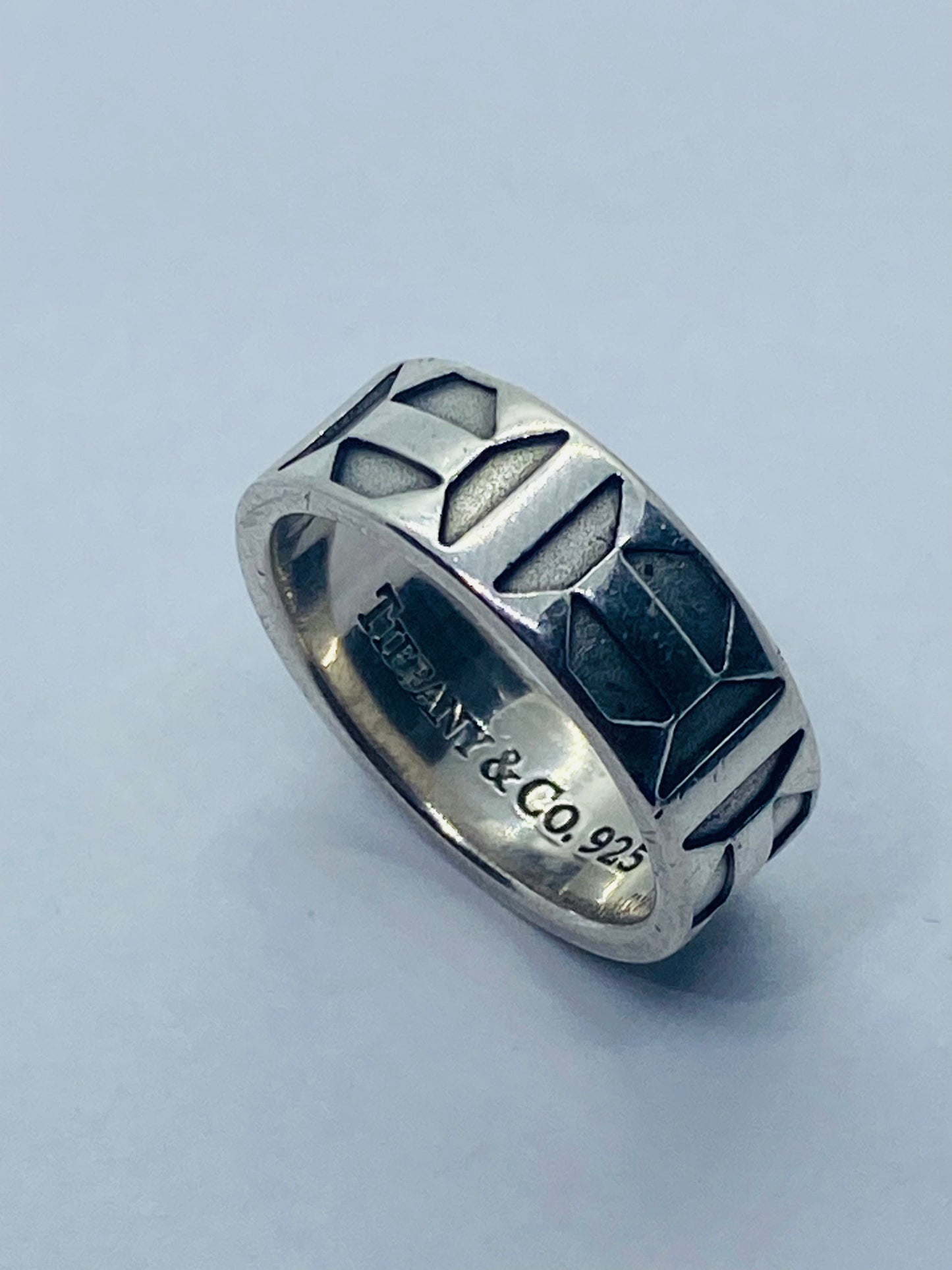 Tiffany & Co Sterling Silver Paloma Picasso Zellige Band Ring Size 6.5