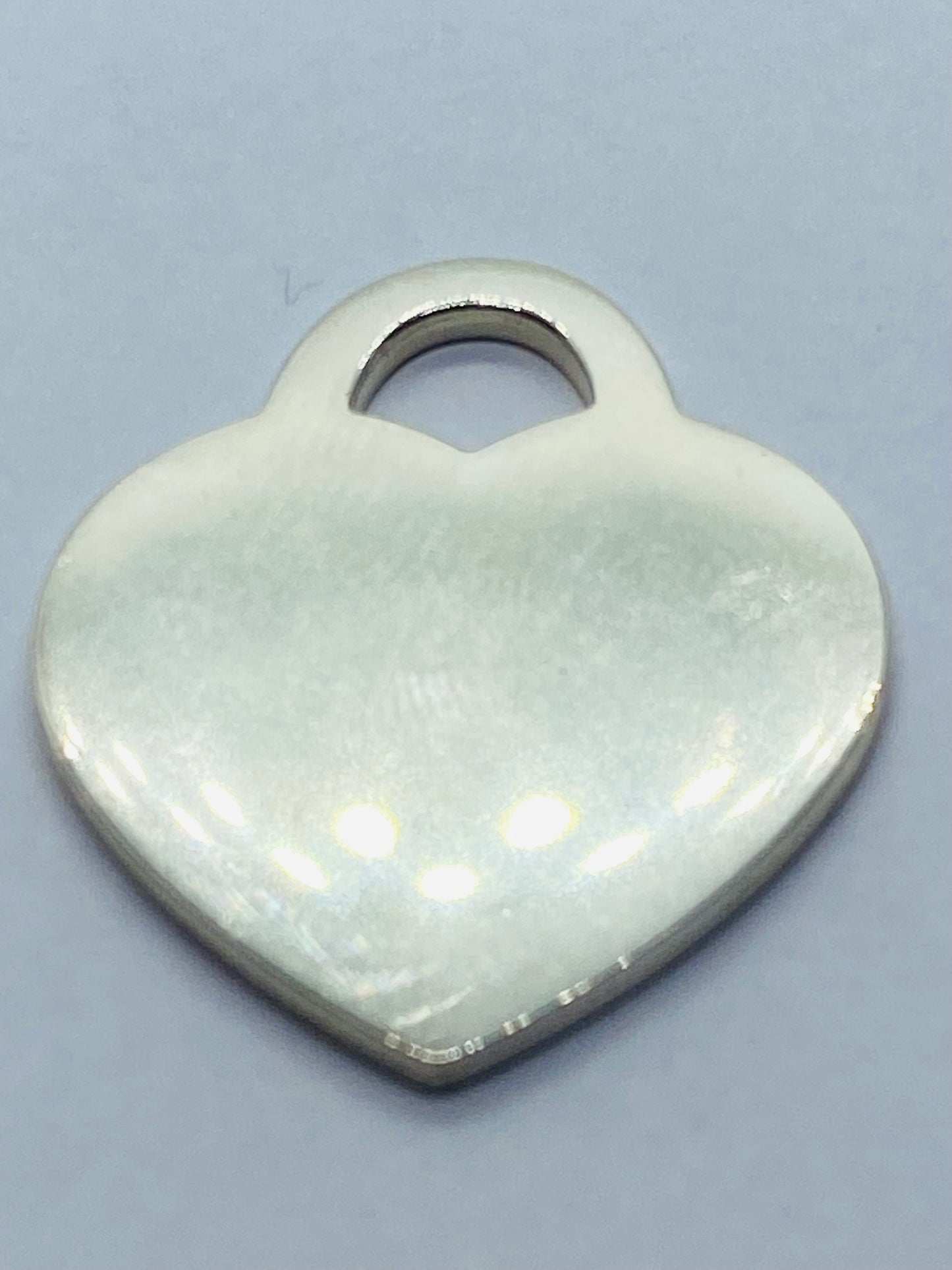 Tiffany & Co. Extra Large Heart Charm Jumbo Tag Pendant, Sterling Silver 31x26MM