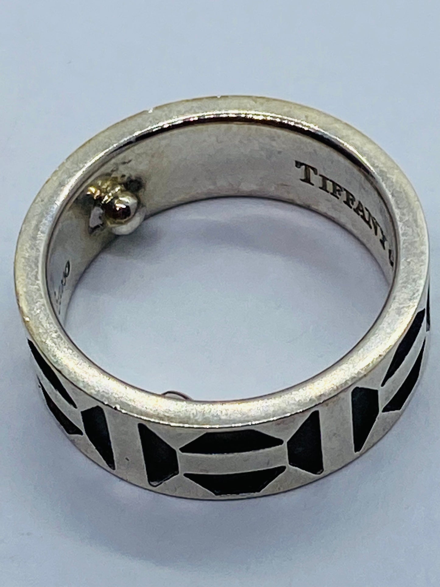 Tiffany & Co Sterling Silver Paloma Picasso Zellige Band Ring Size 4 READ!!!!!