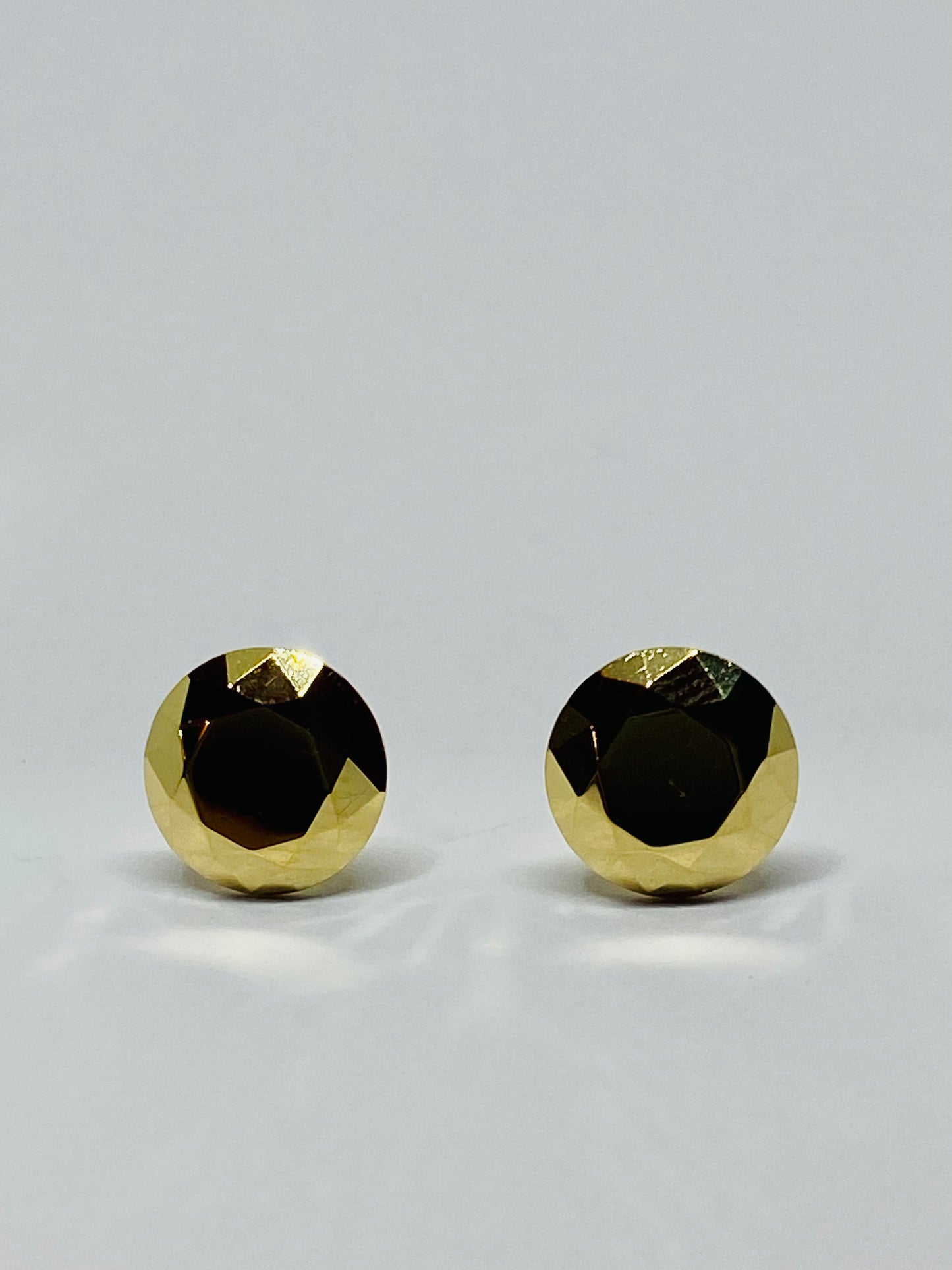 Tiffany & Co Vintage Elsa Peretti 18k Yellow Gold 2 Carat FACET Pierced Earrings