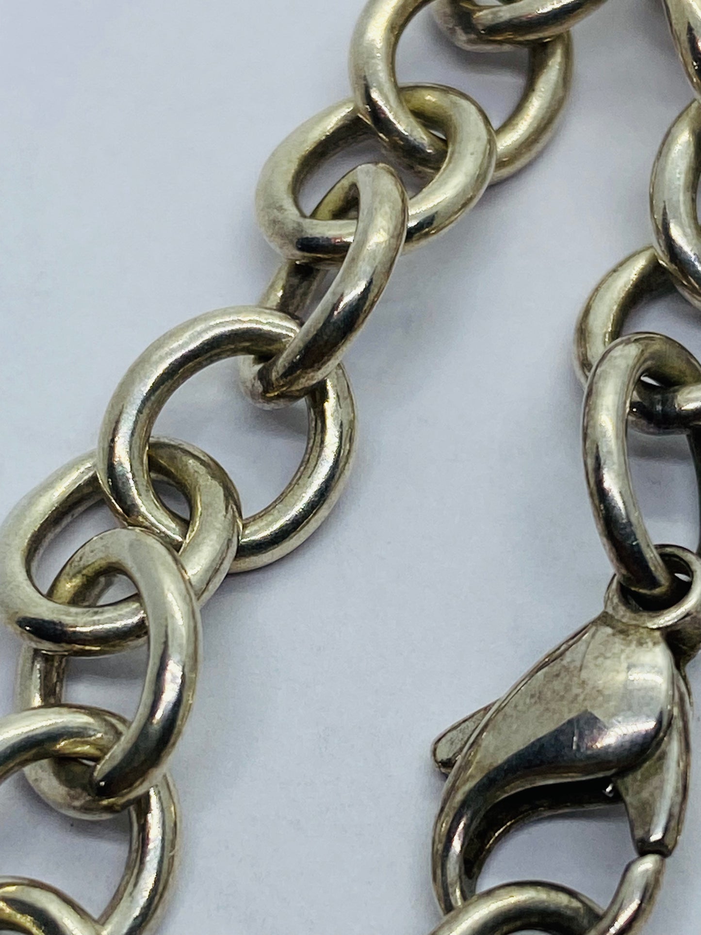 Tiffany & Co Infinity Necklace Rubedo Chunky 17.5” 41.2 Grams 10mm Links Pouch
