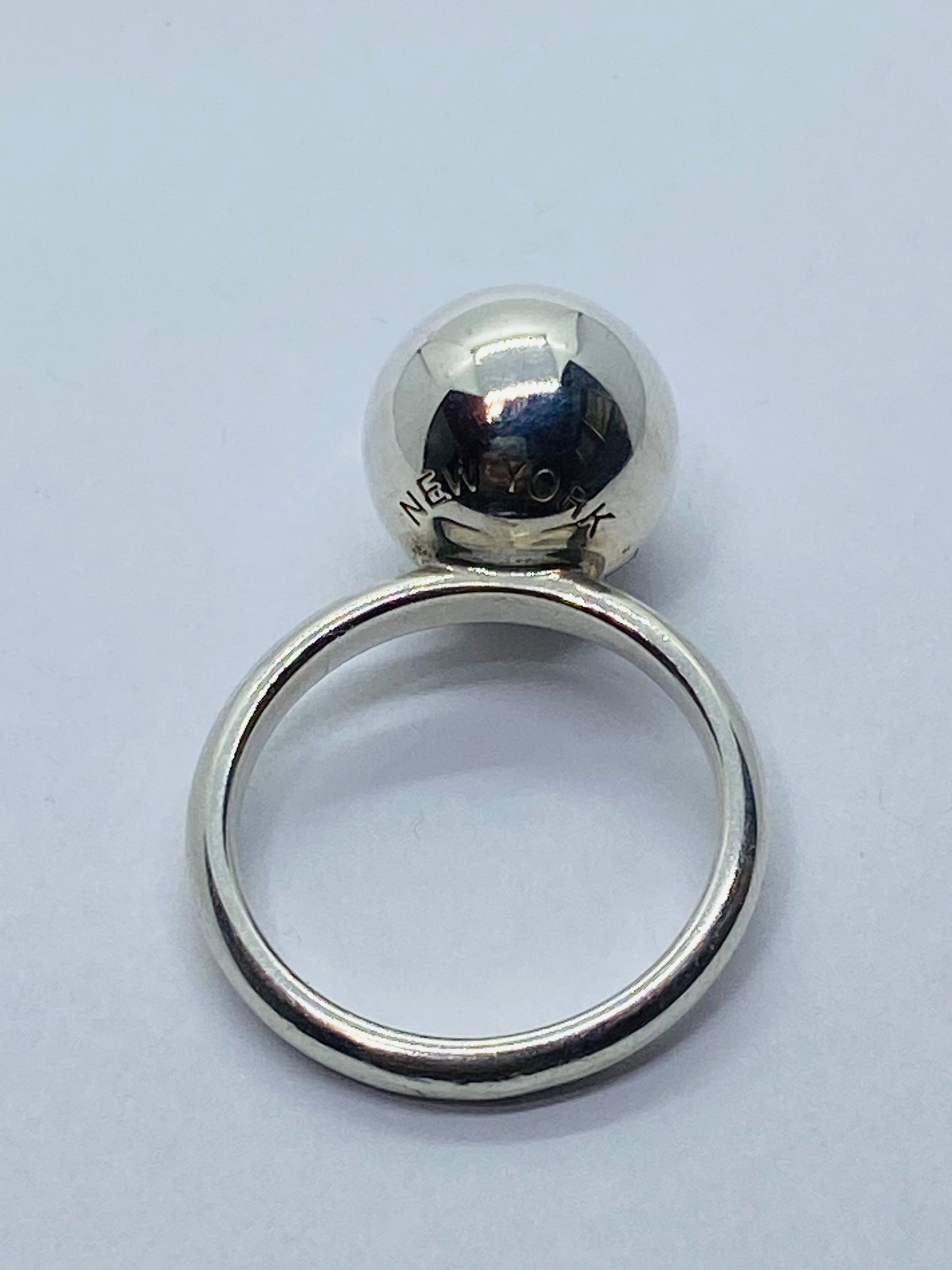 Tiffany & Co 925 Sterling Silver 12mm Hardwear Ring Size 6.5.