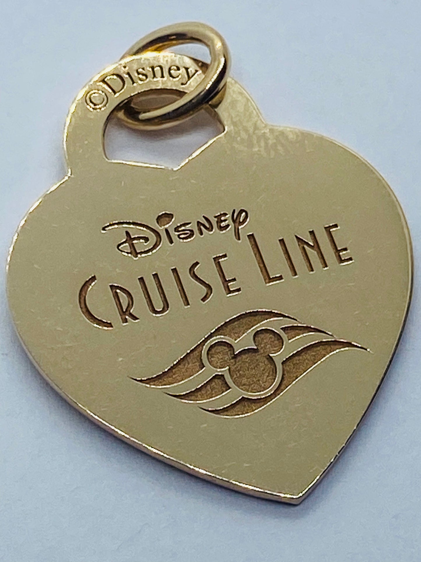Retired TIFFANY & CO Disney Cruise Line 18K Rose Gold Heart Pendant Collector