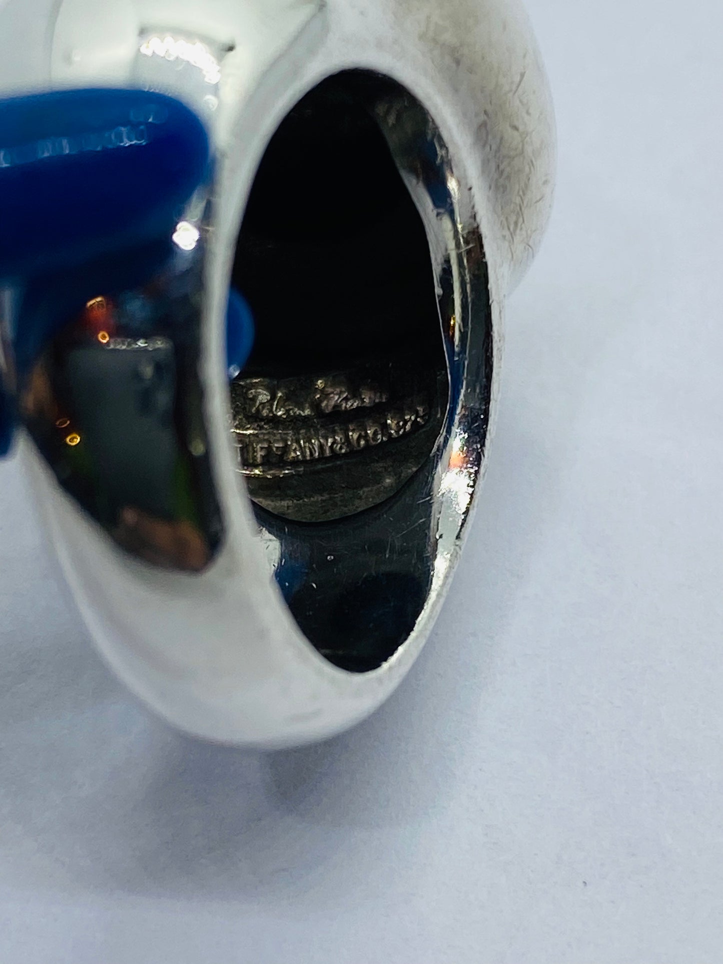 Tiffany & Co. Paloma Picasso925 Sterling Silver Cabochon Hematite Ring 7