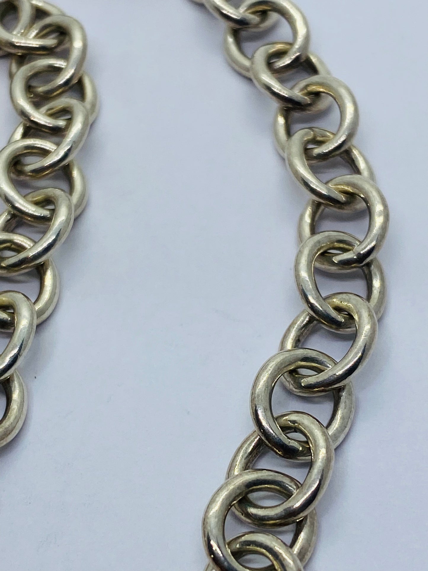 Tiffany & Co Infinity Necklace Rubedo Chunky 17.5” 41.2 Grams 10mm Links Pouch