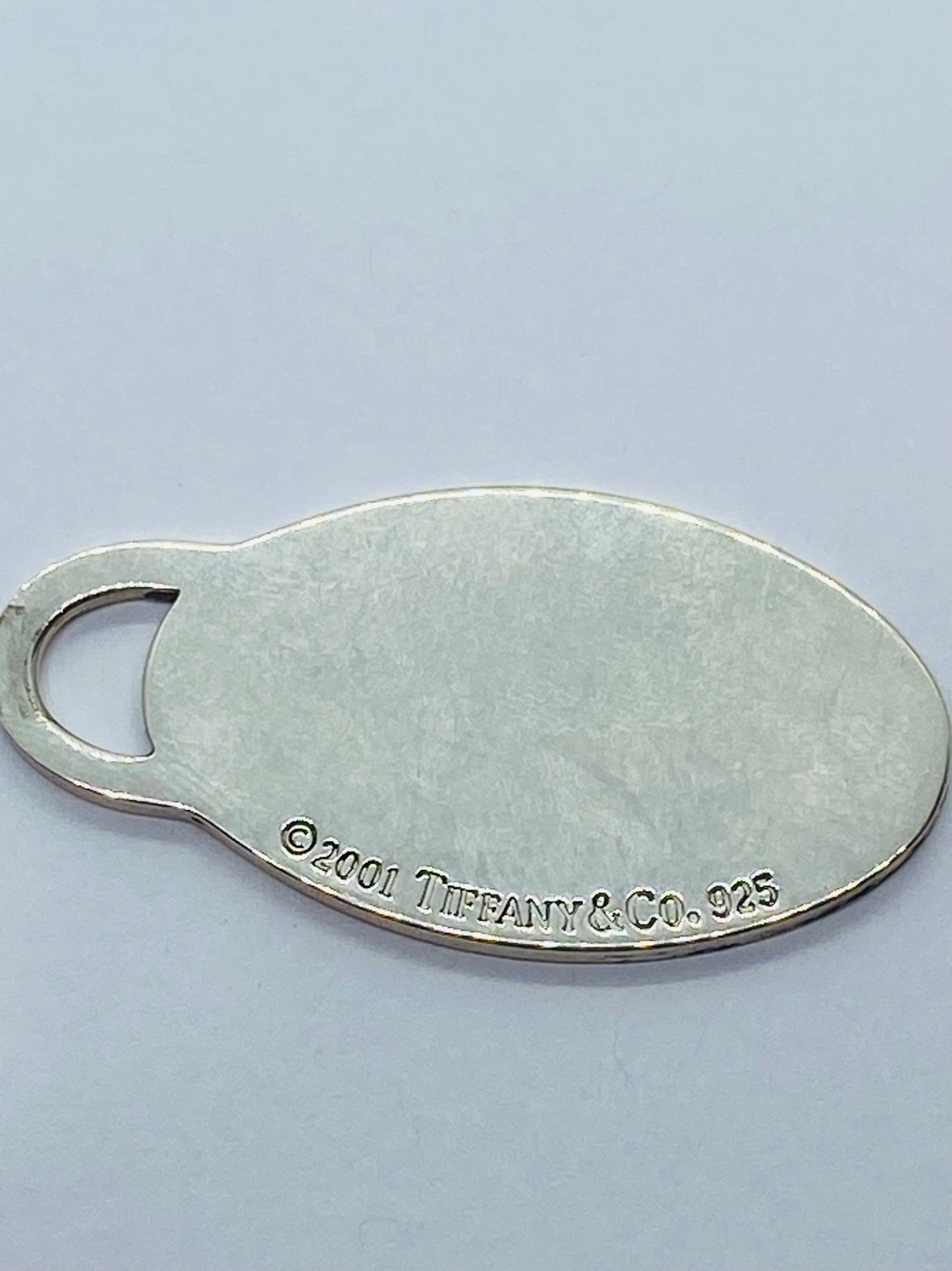Tiffany & Co. 2001 Oval Tag in Sterling Silver 925 42x20MM