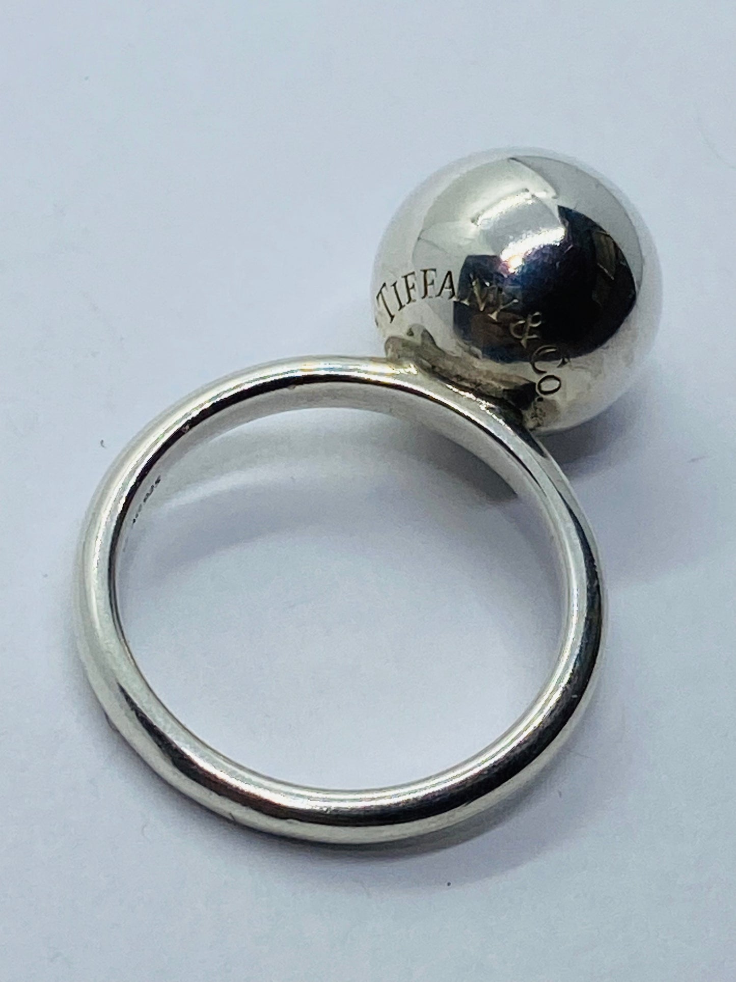 Tiffany & Co 925 Sterling Silver 12mm Hardwear Ring Size 6.5.