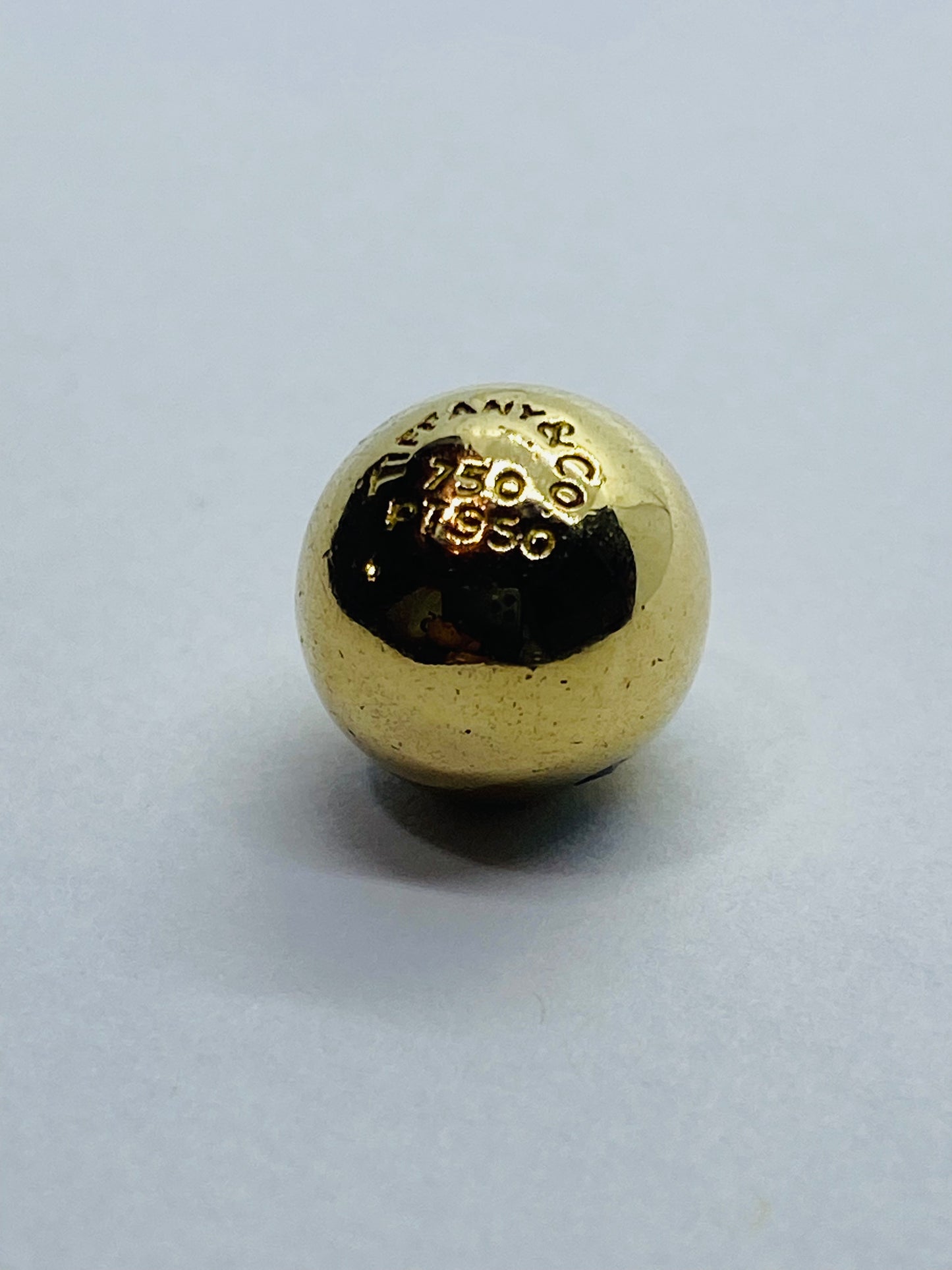 Tiffany & Co. Etoile Ball Diamond Pendant 18K Yellow Gold Platinum 950 Read!