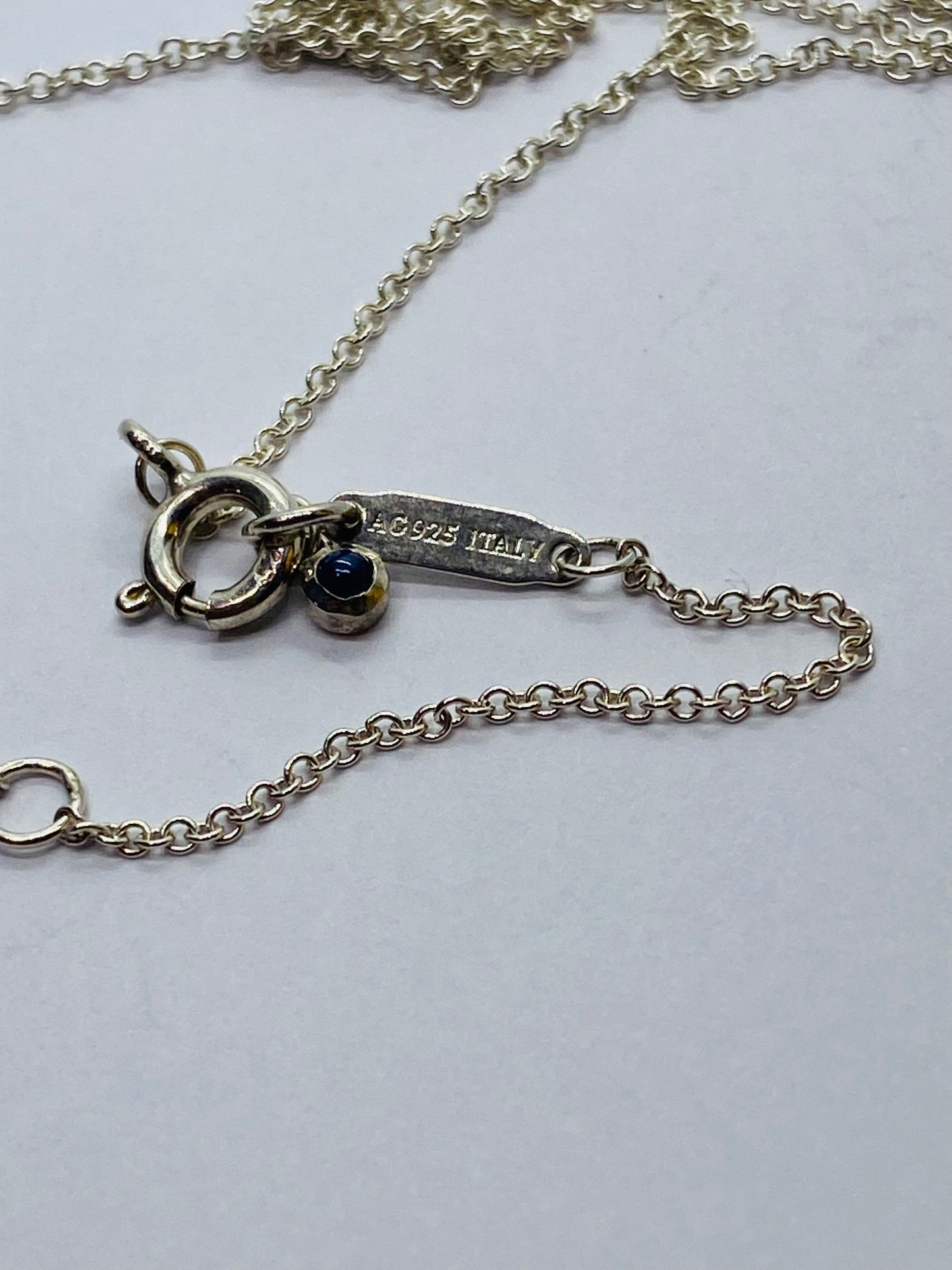 Tiffany & Co. Out of Retirement Small Loop Pendant Sterling Silver 16-18" chain
