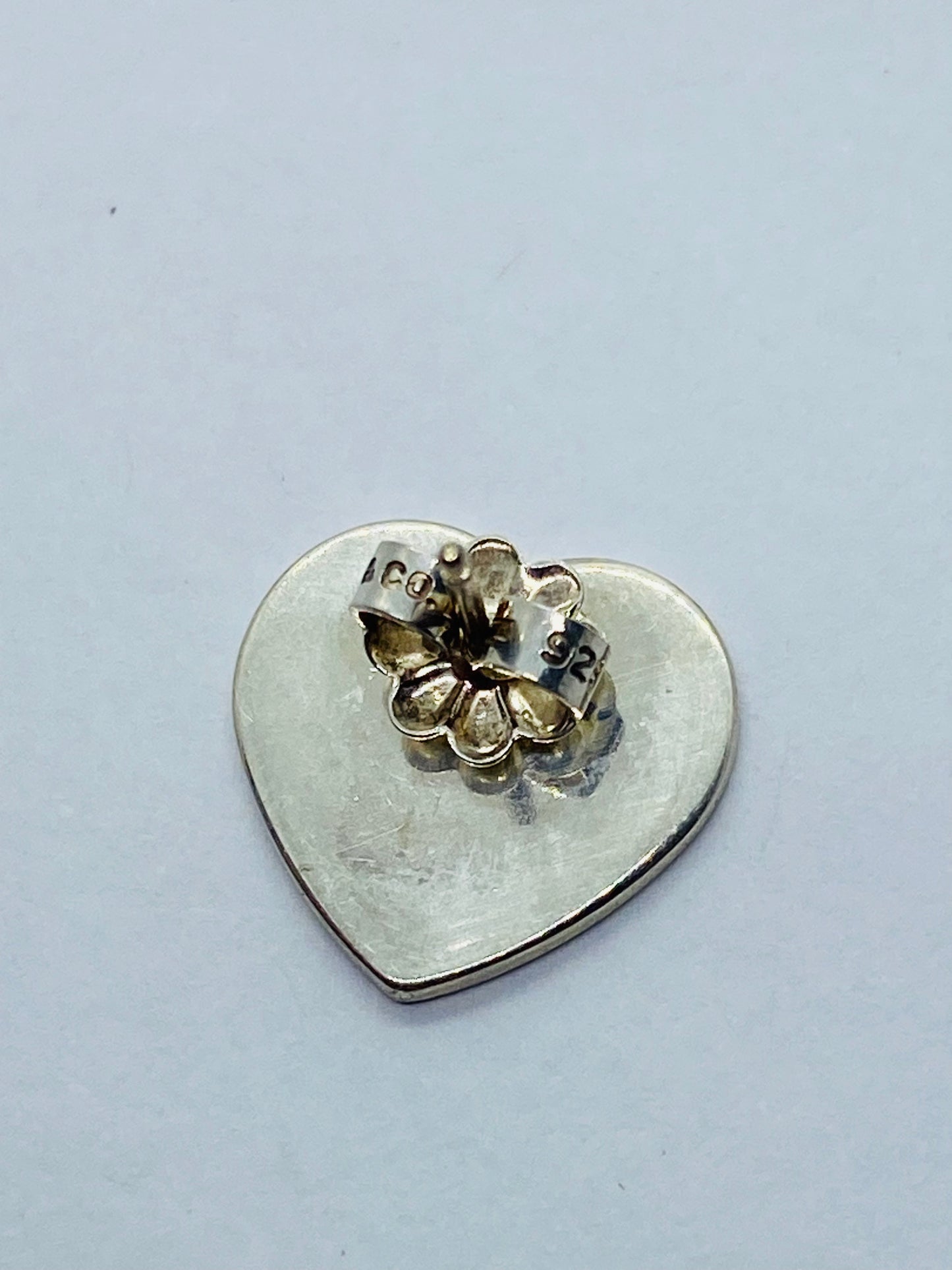 RARE Return to Tiffany & Co Heart Stud Earring Large Replacement Lost 1/2” READ