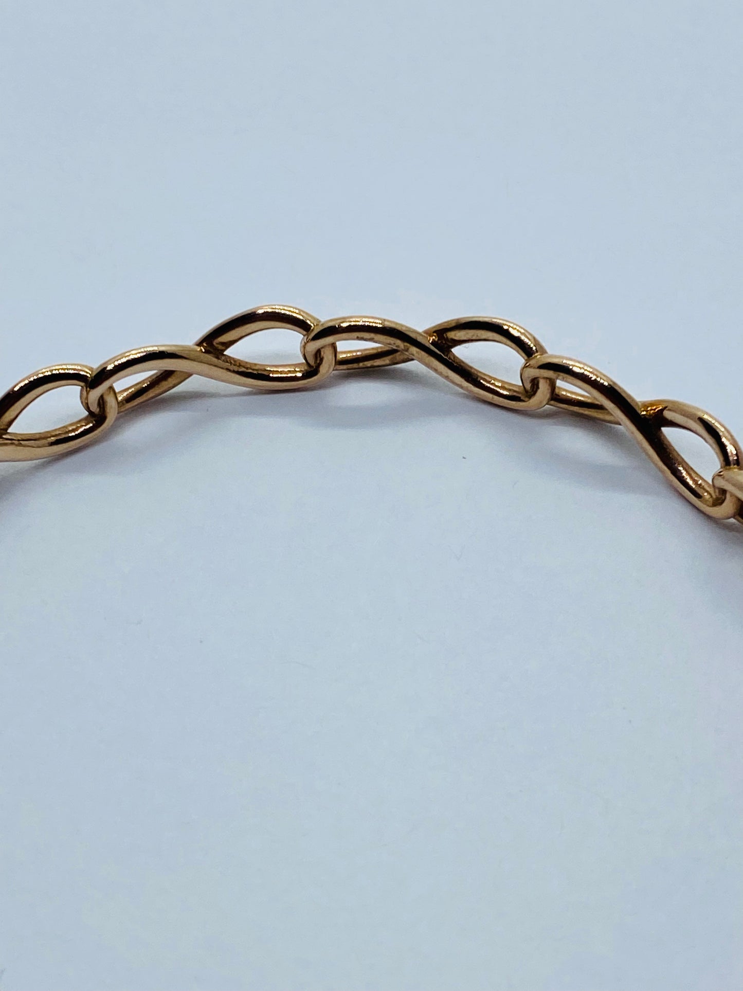 Rare Tiffany & Co Infinity Rubedo Bangle 8" Bracelet w Box/ Pouch 6.5mm Wide