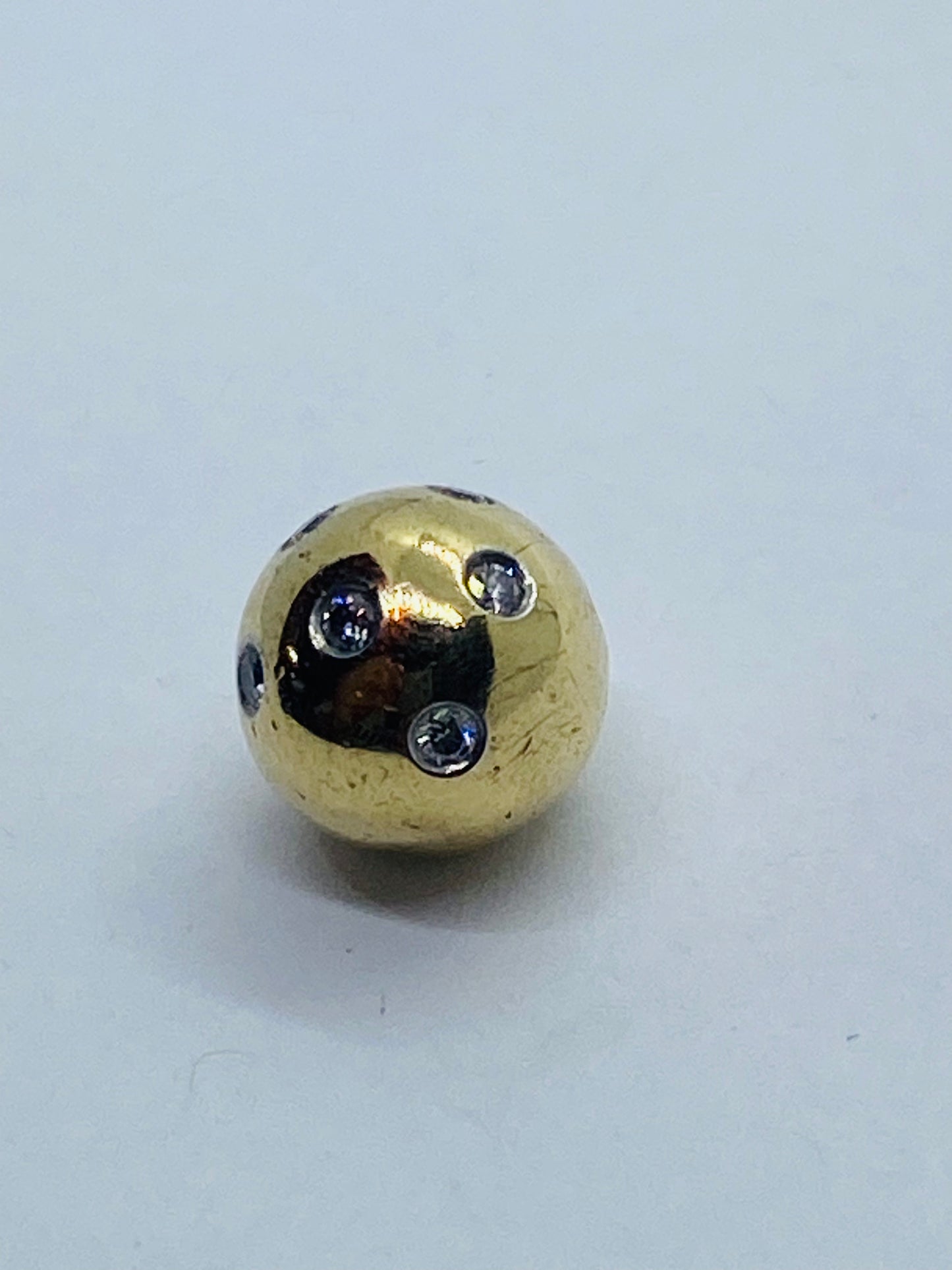 Tiffany & Co. Etoile Ball Diamond Pendant 18K Yellow Gold Platinum 950 Read!