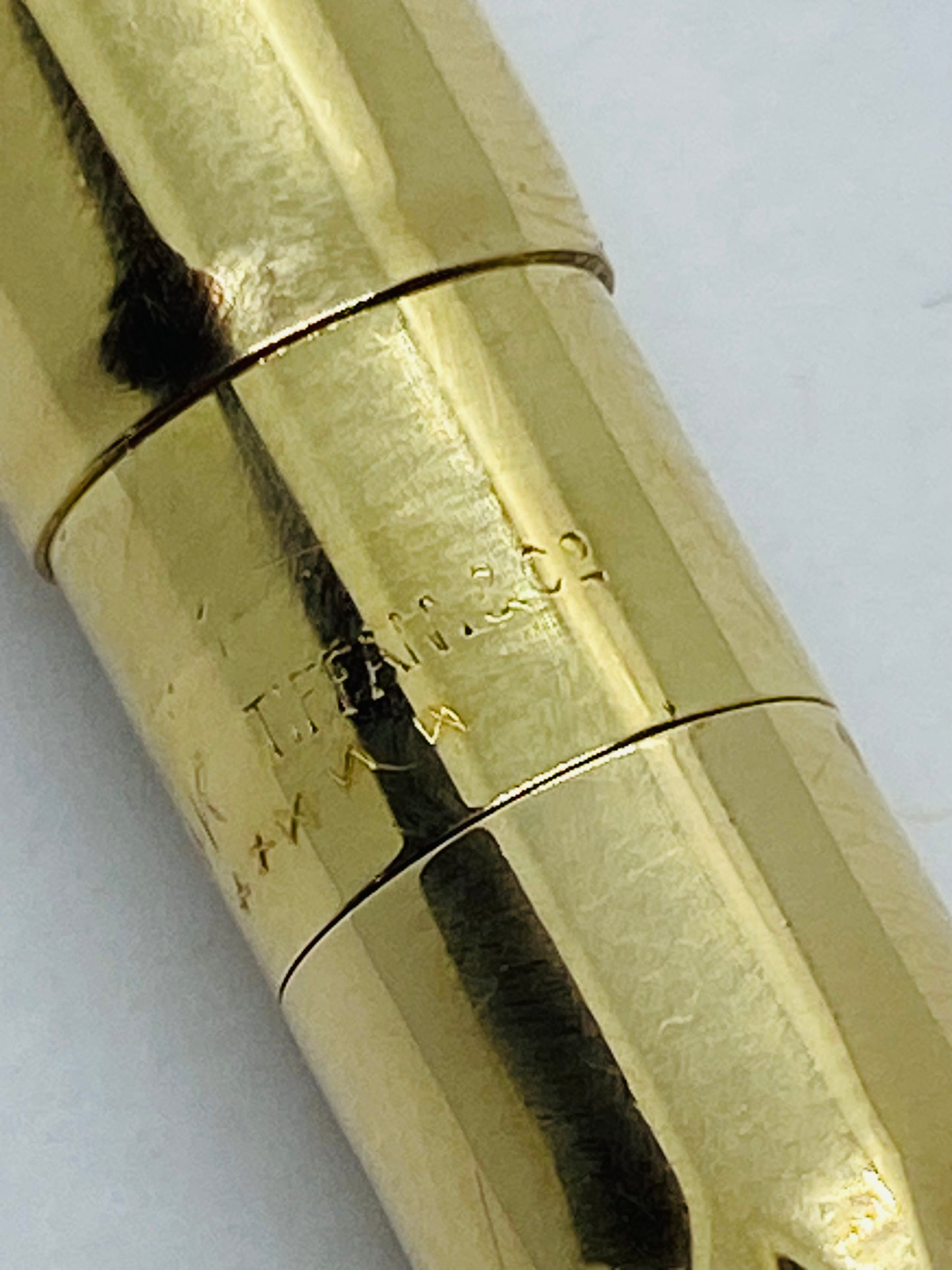 Tiffany Co 14k Vintage Bamboo Pen Brush Original Box Makeup Rare Vintage 18 Gram