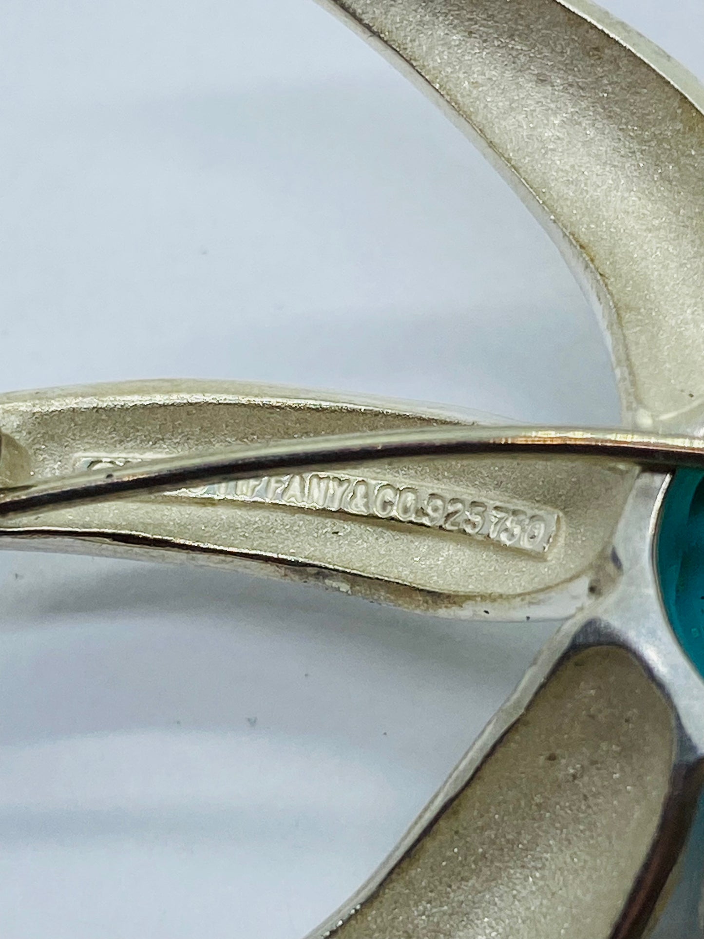 HUGE Tiffany & Co. Sterling Silver & 18k Yellow Gold Turquoise Fireworks Brooch