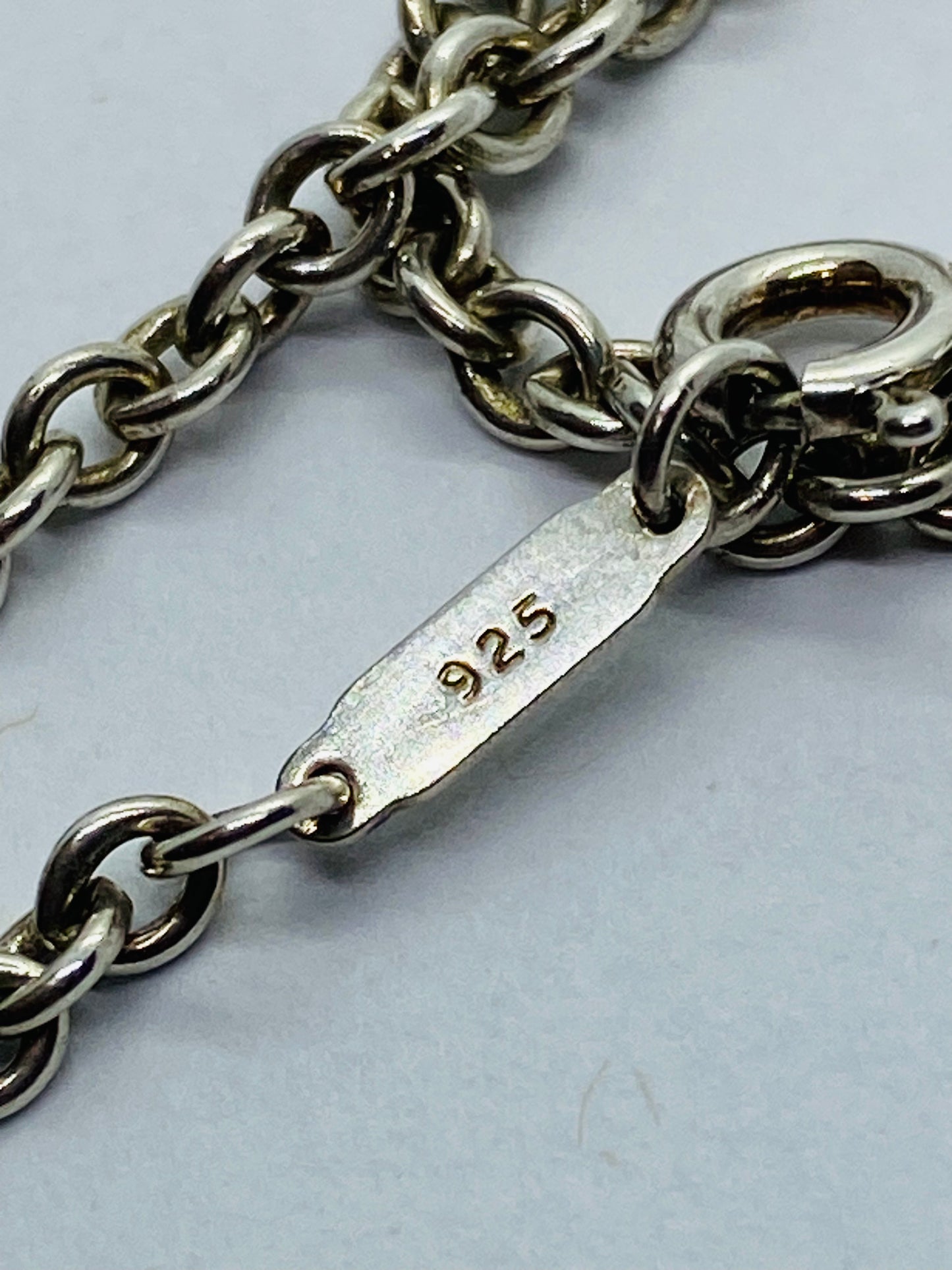 Tiffany & Co 3mm Large Link Rolo Chain 18.25 Necklace Sterling Silver