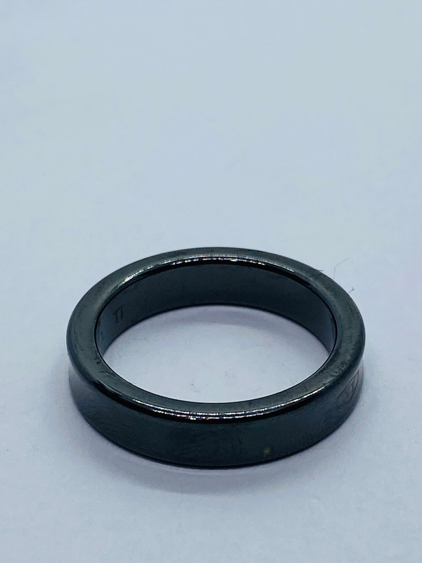 Tiffany & Co Titanium 1837 Narrow Band Ring Size 5 & Pouch Unisex Mens Rare