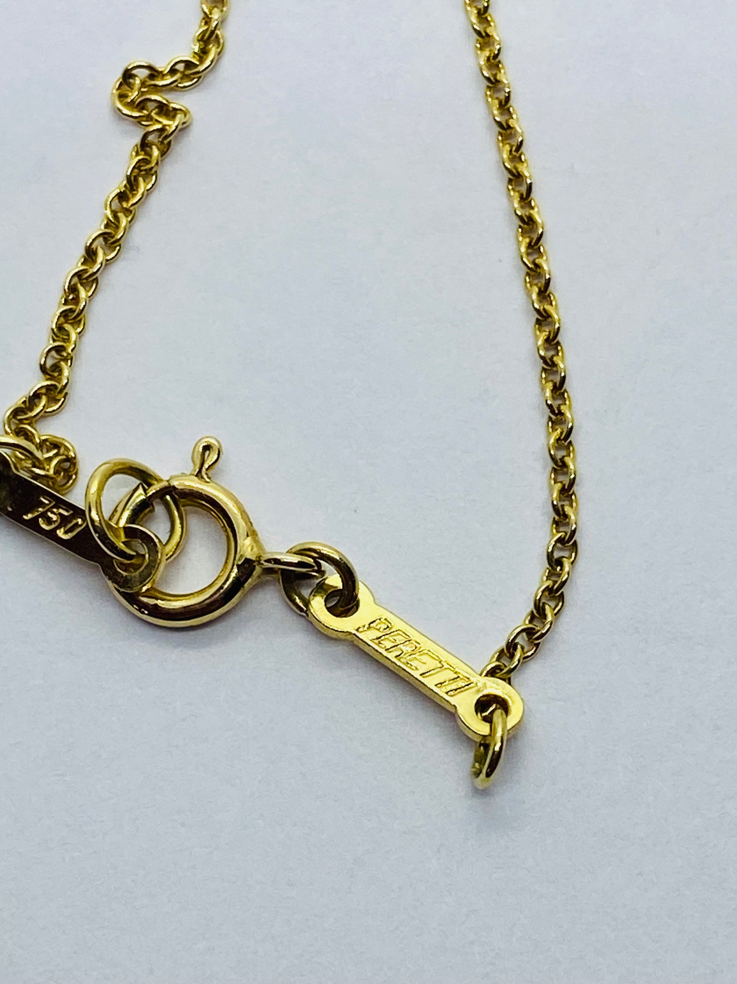 Tiffany & Co 18kt Yellow Gold Elsa Peretti 16" Cable Chain 1mm