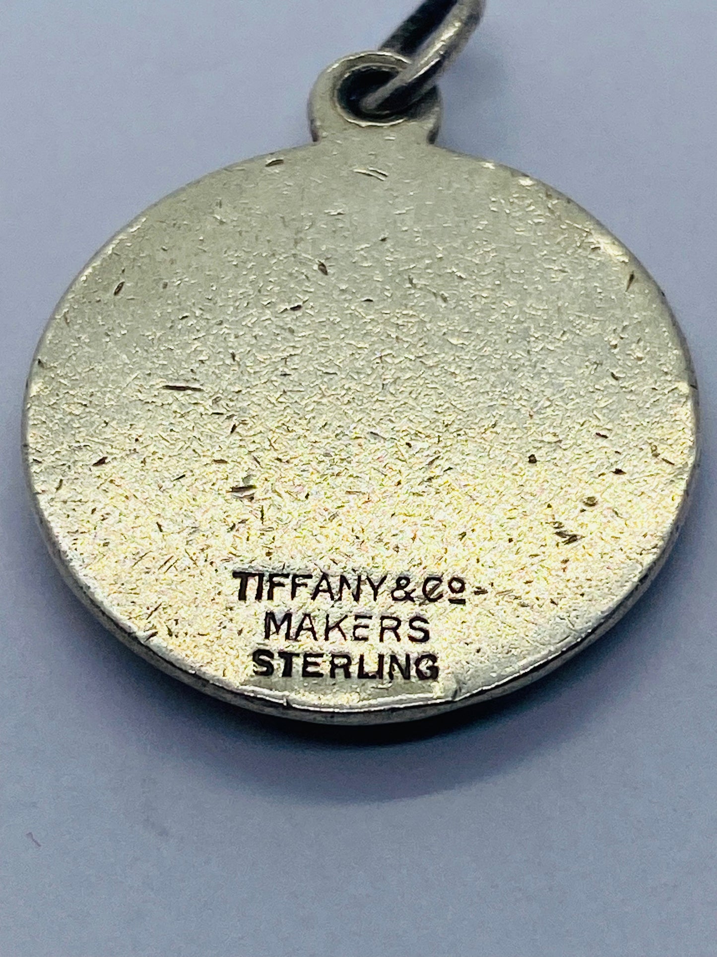 Tiffany & Co. Eagle Round Sterling Silver .925 Charm Pendant Rare Find