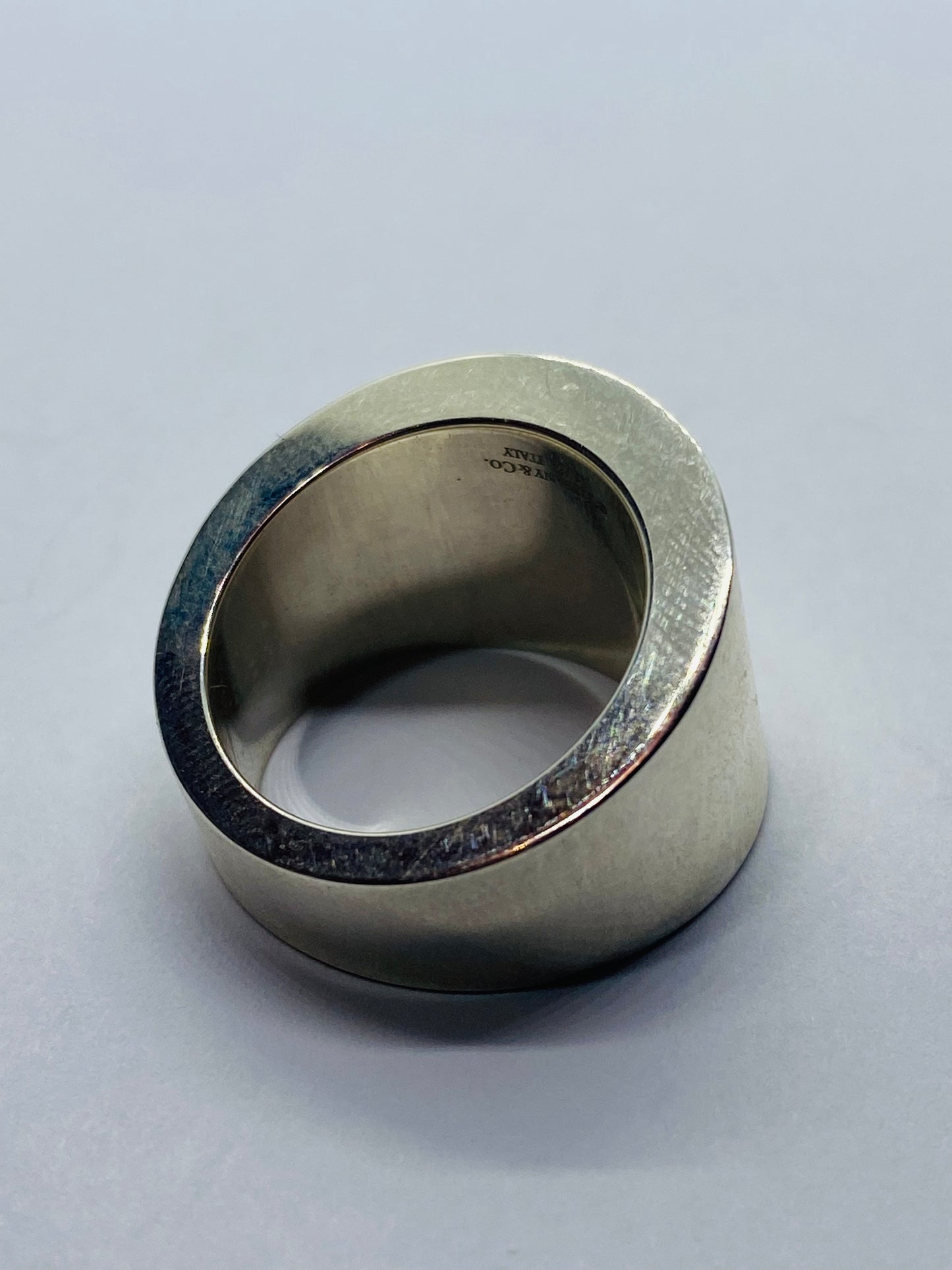 Tiffany & Co Out of Retirement Ring Heavy Dome Ring Sterling Silver 925