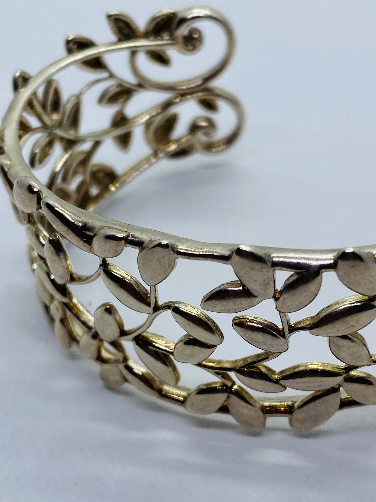 Tiffany & Co. Paloma Picasso Olive Leaf Cuff - Sterling Silver Bracelet $950