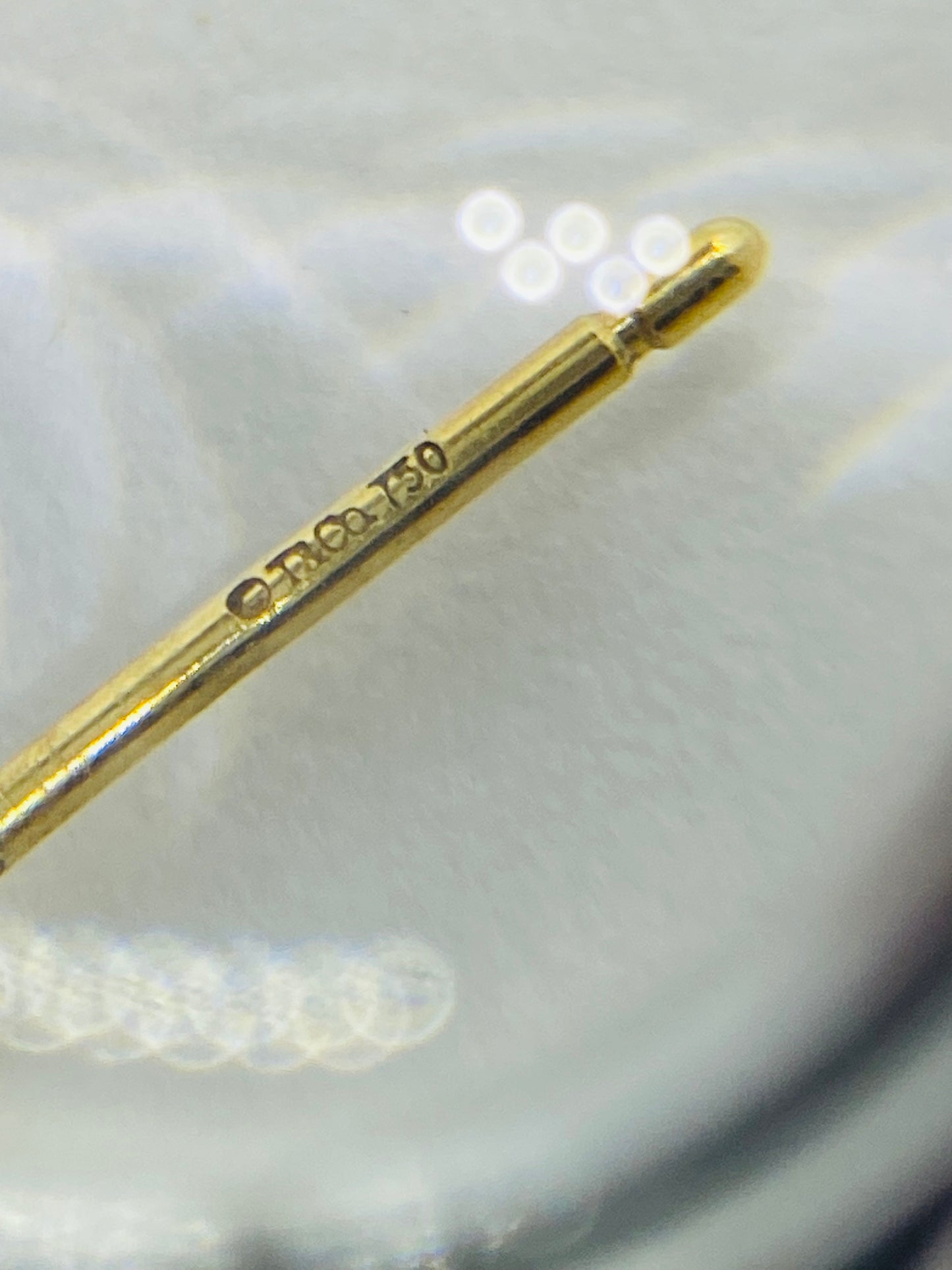 Tiffany & Co 18K Yellow Gold Single Hoop Earring 22MM