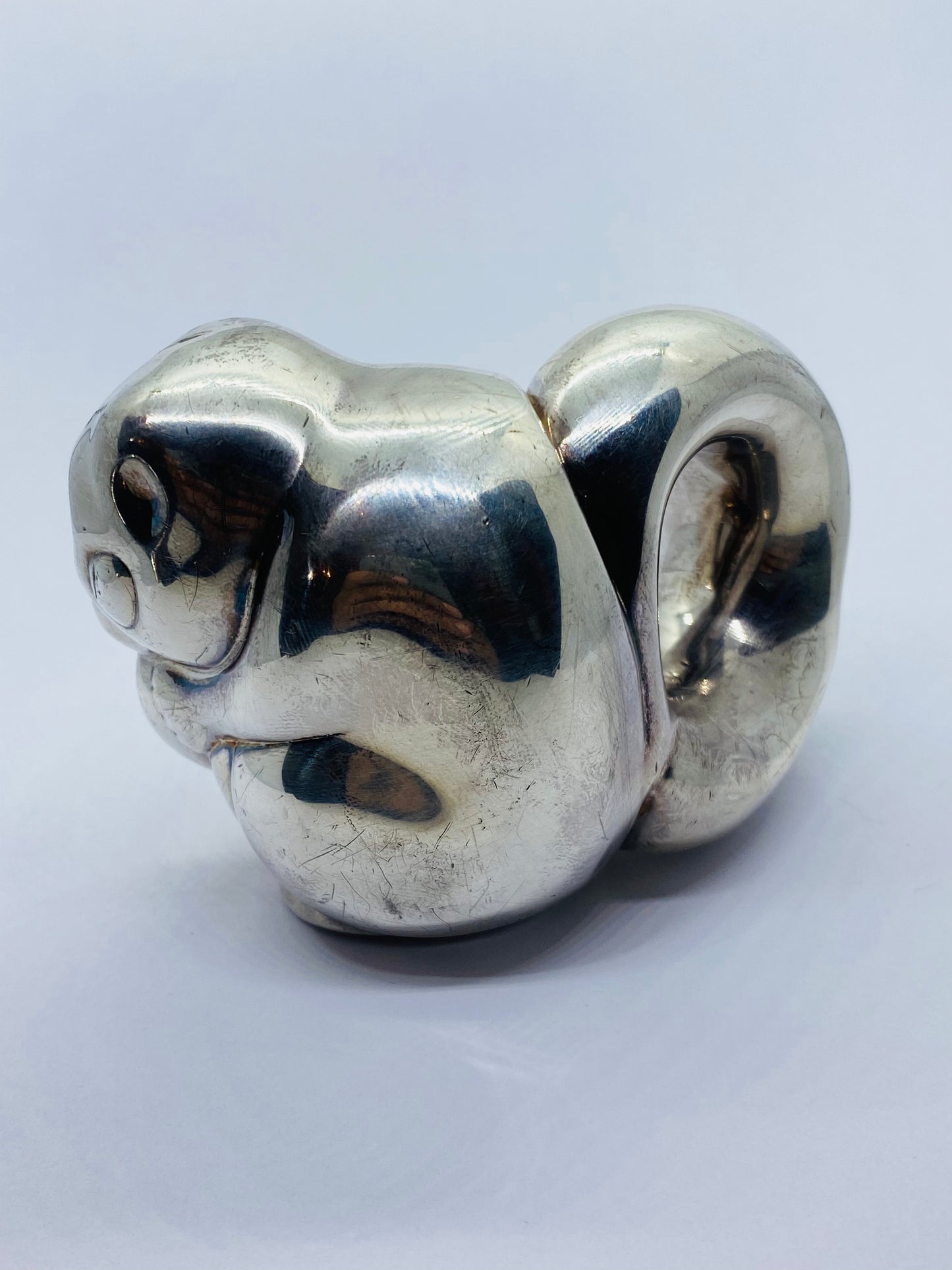 RARE Tiffany & Co. Sterling Silver Monkey Baby Rattle 101 Grams! Collector