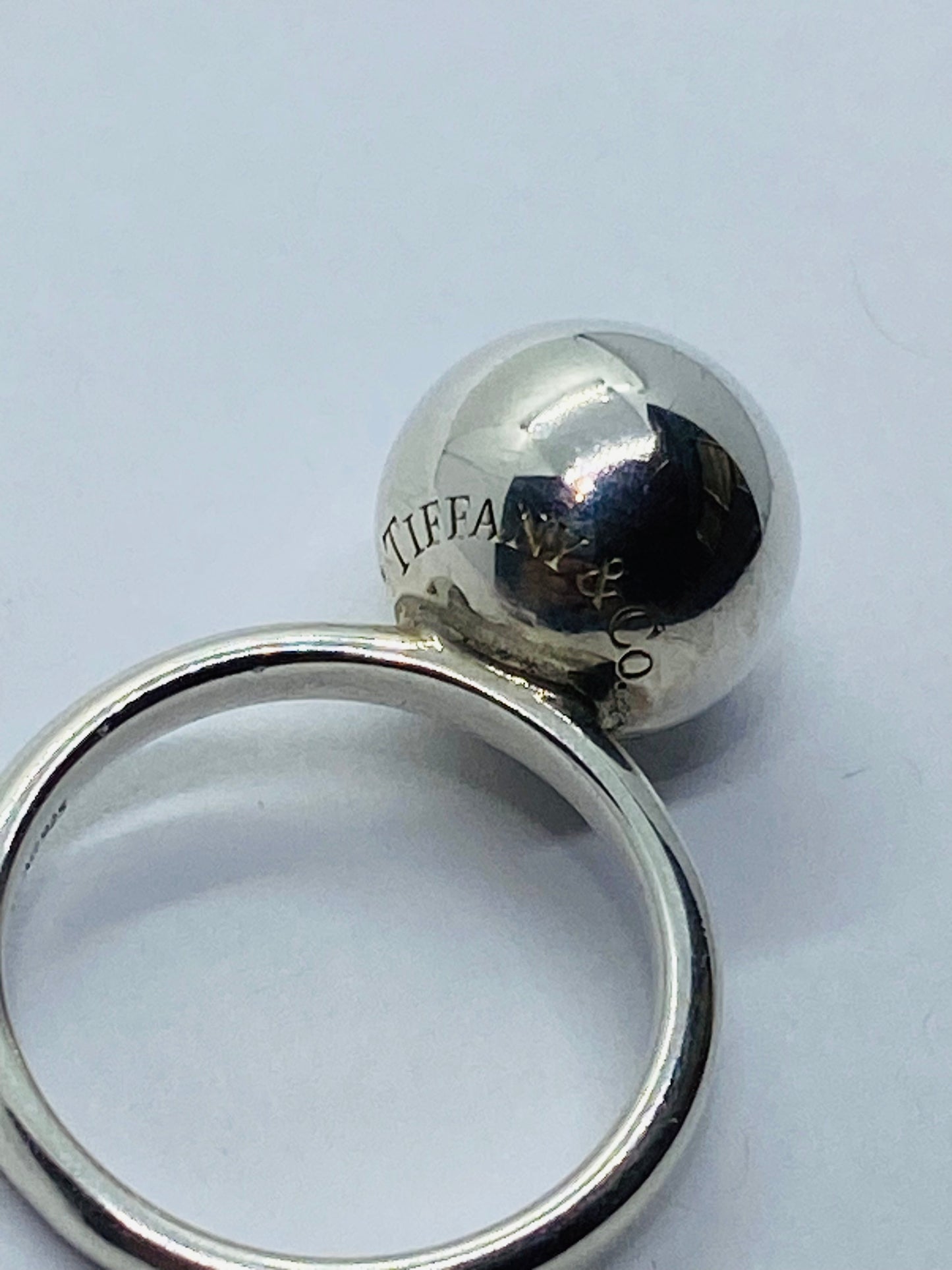 Tiffany & Co 925 Sterling Silver 12mm Hardwear Ring Size 6.5.