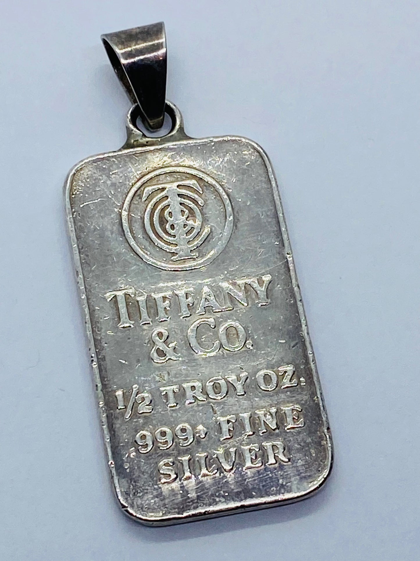 Vintage Tiffany Co Sterling Silver 1/2 Troy Ounce .999 45MM x 20MM