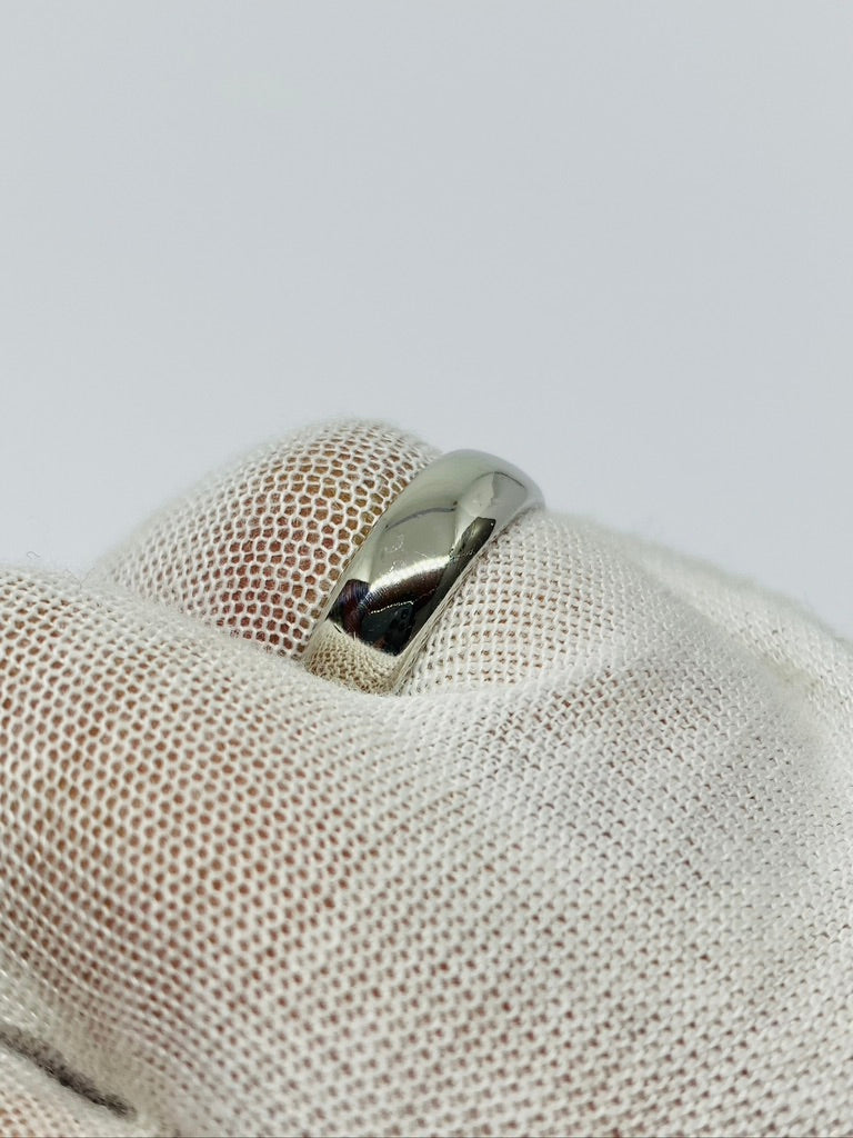 $2800 Tiffany & Co Comfort Platinum 950 6MM Size 7.75 man woman unisex ring box