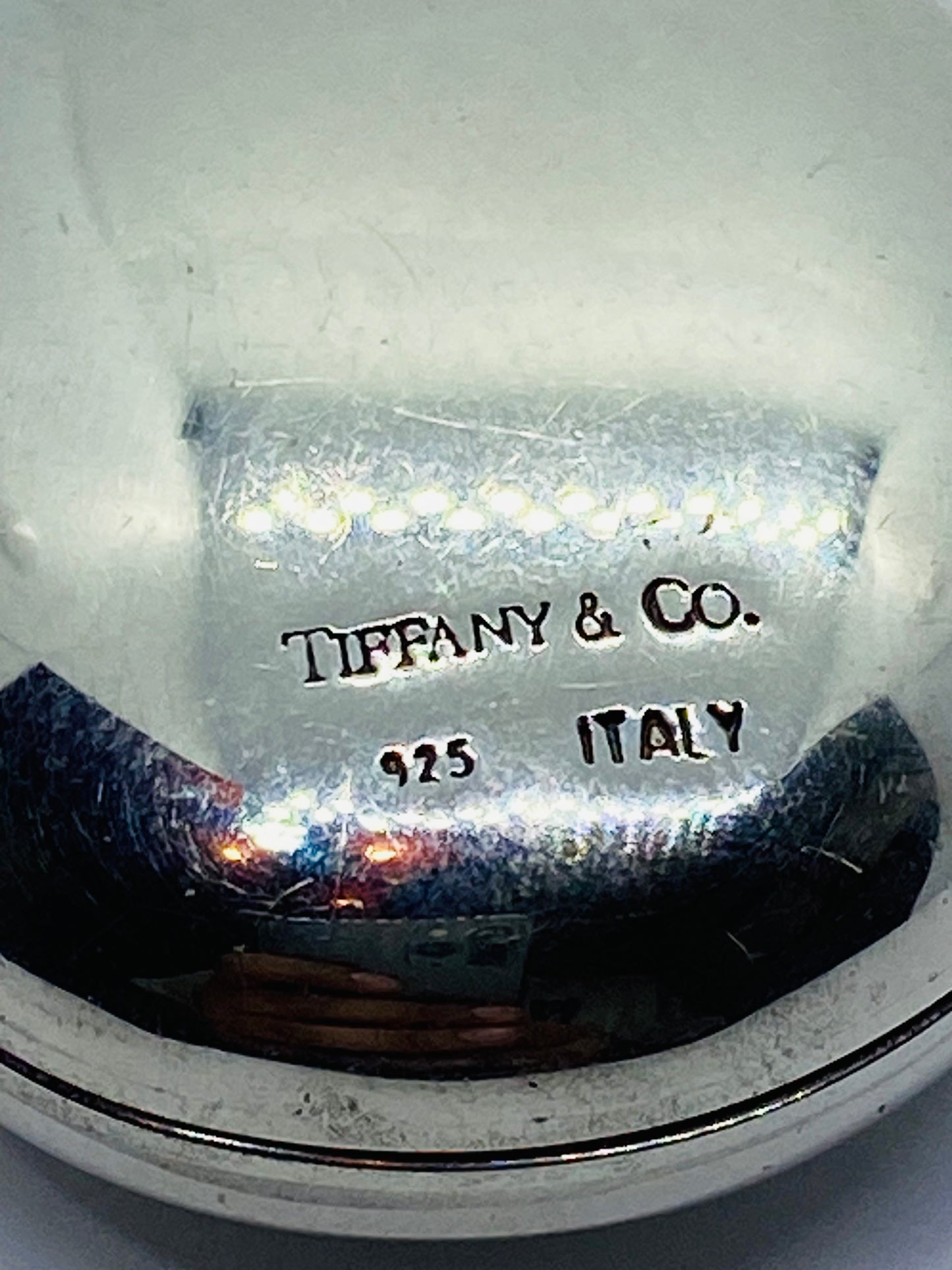 Tiffany & Co Sterling Silver Locket XL 42mm long and 31mm wide Pouch Box
