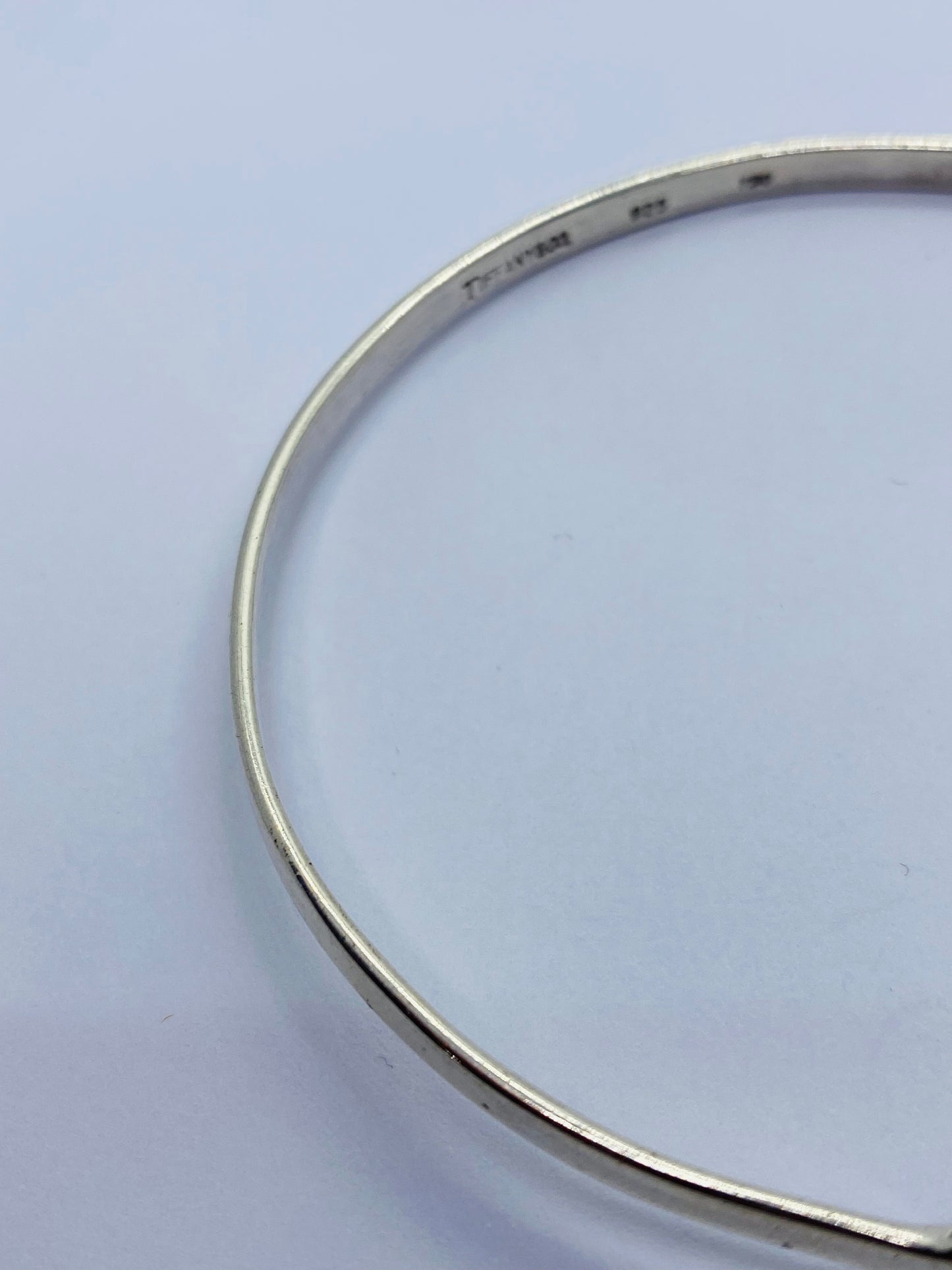 RARE XXL Tiffany & Co. Vintage 925/18k Hook Bangle Bracelet 9.5” 3.1” Diameter