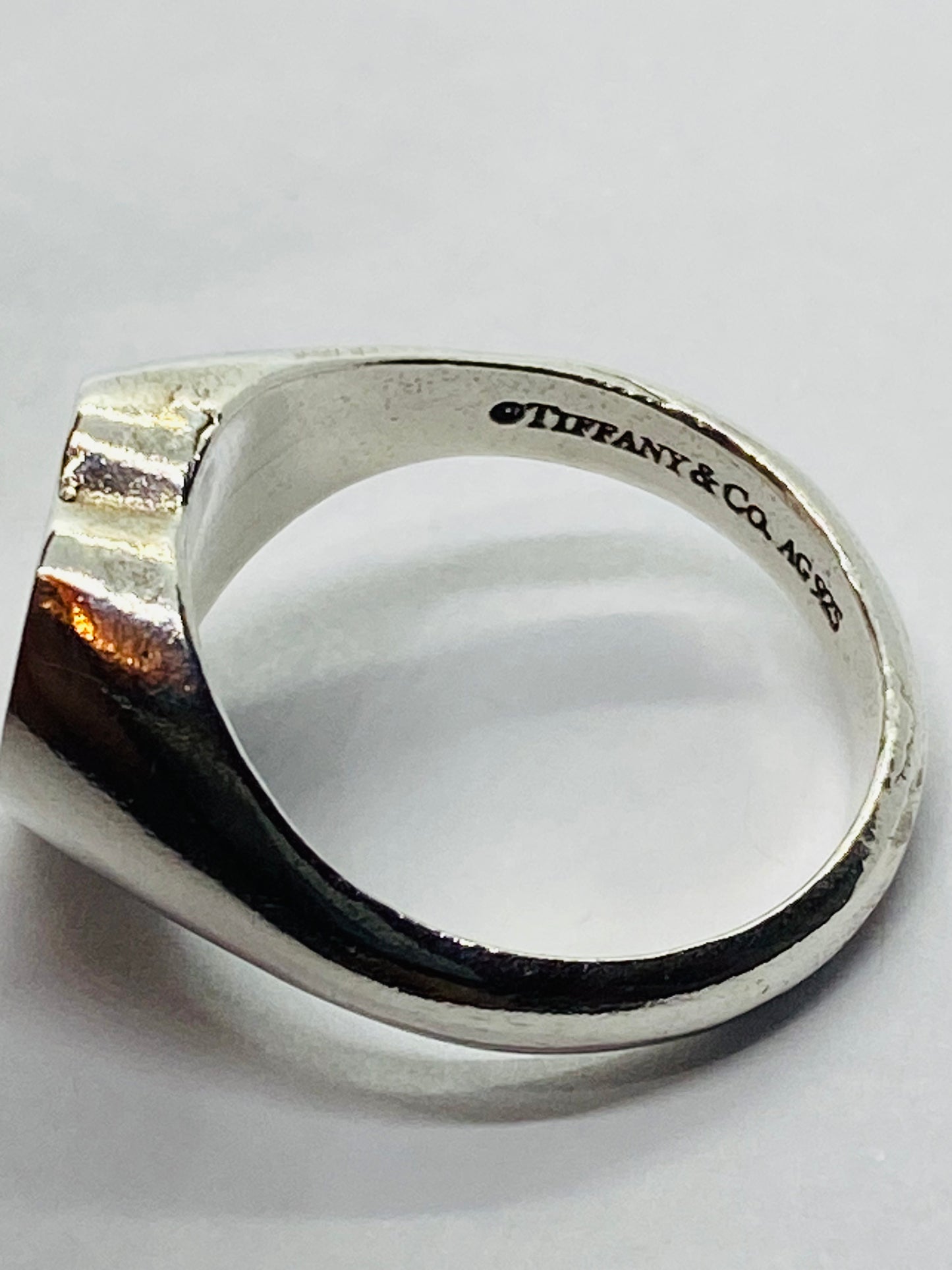Tiffany & Co Sterling Silver 925 "Please Return To Tiffany & Co" Ring Size 5.5