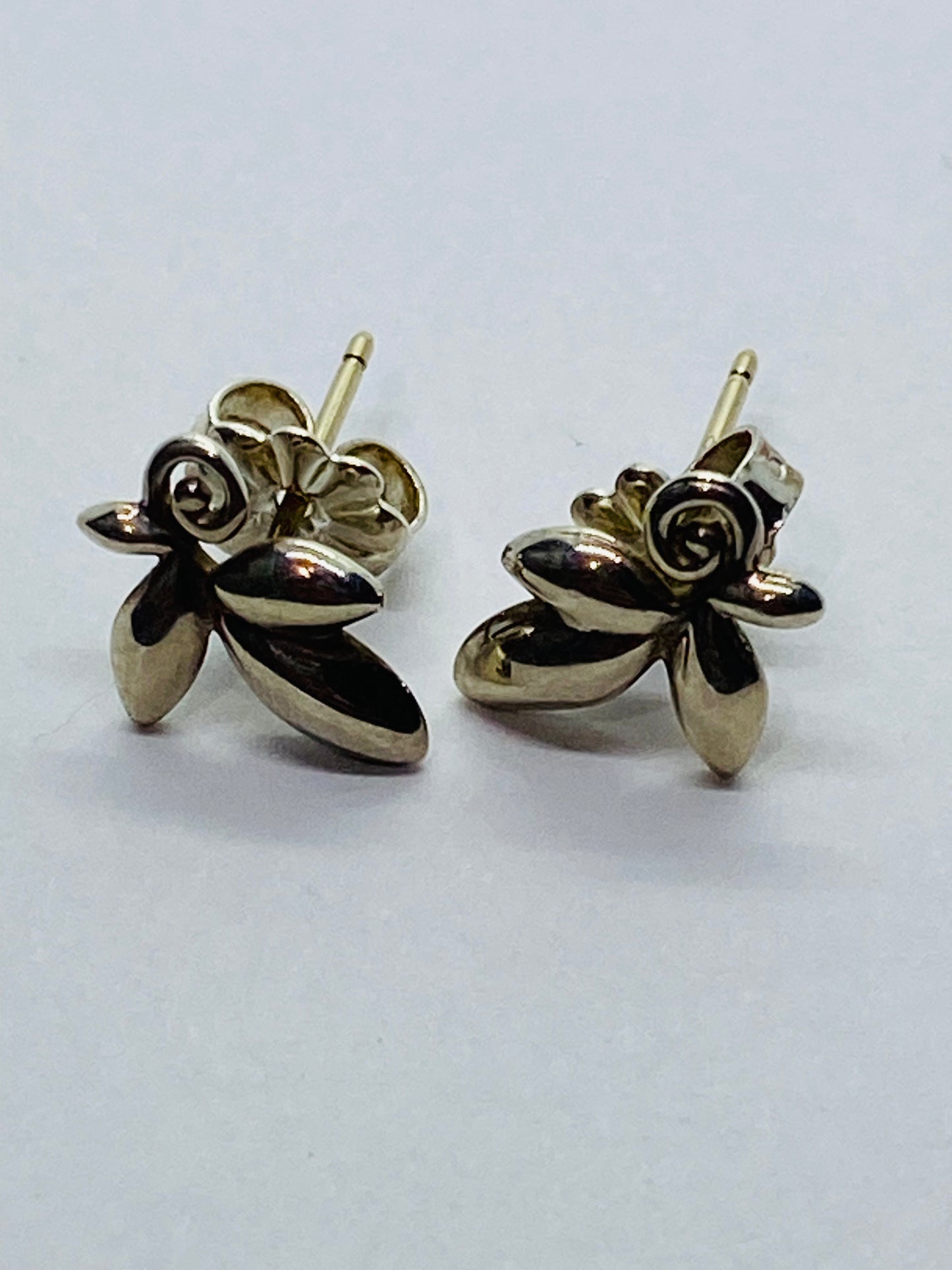 Tiffany & Co. Paloma Picasso Olive Leaf Stud Earrings Silver 925 Mint