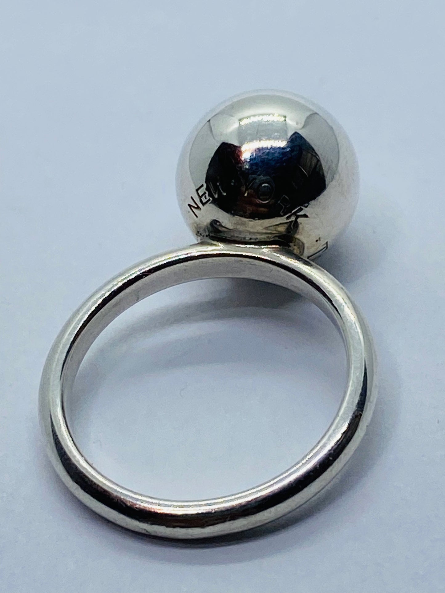Tiffany & Co 925 Sterling Silver 12mm Hardwear Ring Size 6.5.