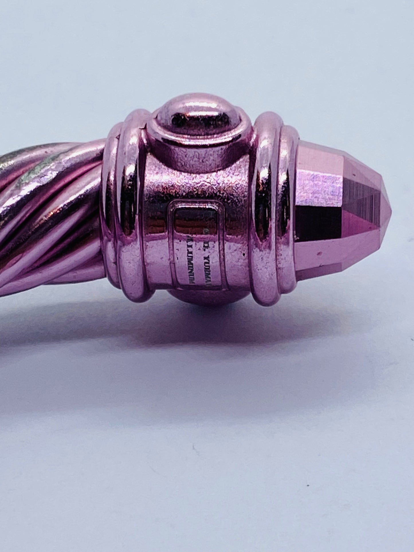 David Yurman Pink Aluminum Renaissance Bracelet 10mm 6.5”. Read
