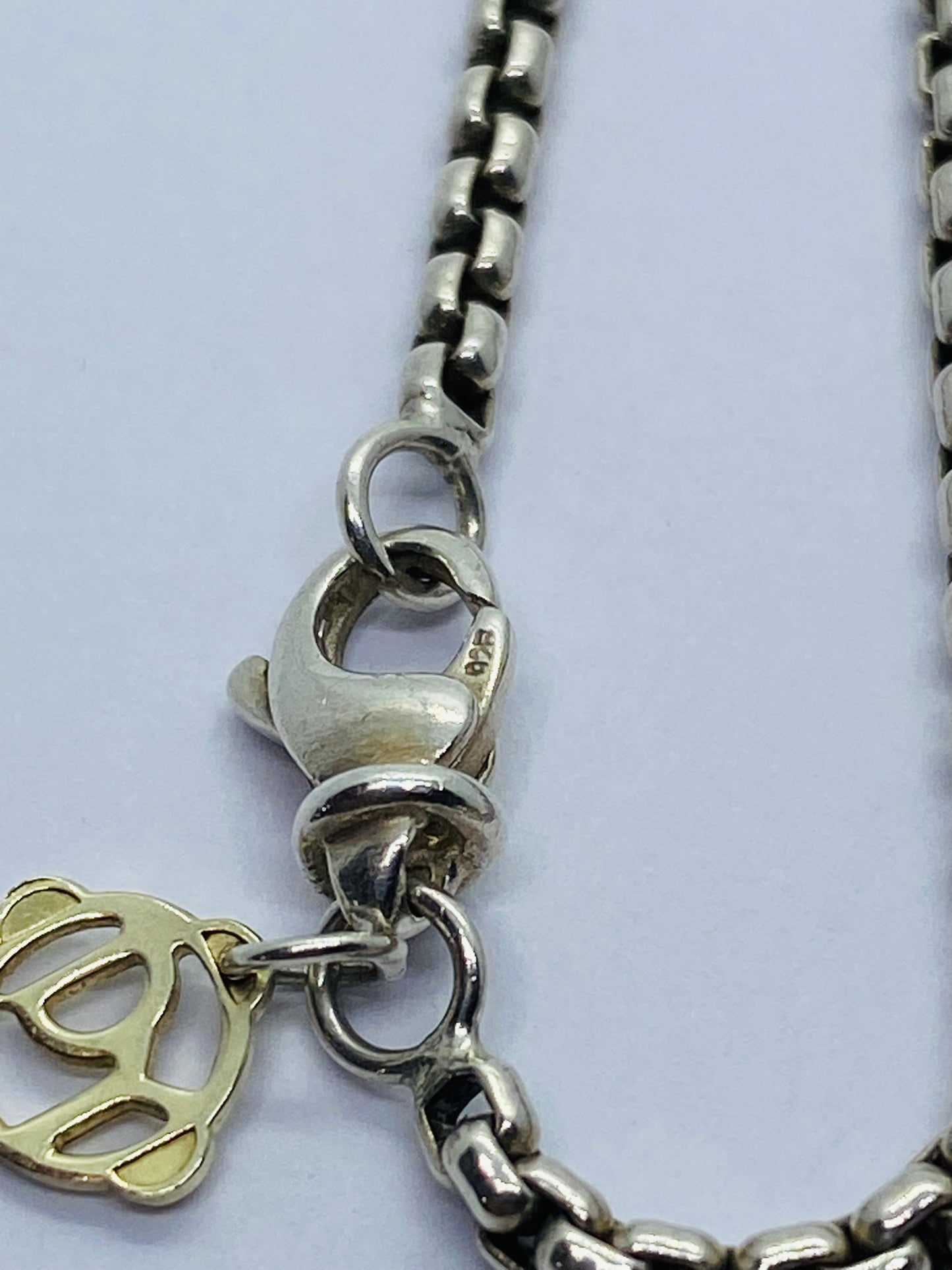 DAVID YURMAN 14KT GOLD 925 SILVER ALBION BLACK ONYX ENHANCER PENDANT NECKLACE
