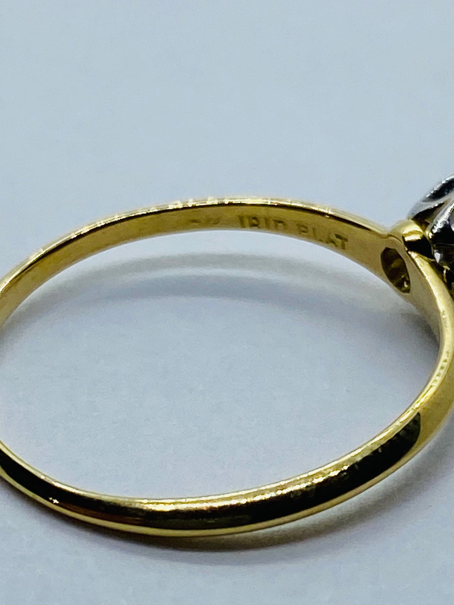 Tiffany & Co 18k Platinum .30 TCW Diamond VS1 Solitaire Engagement Ring 5.75