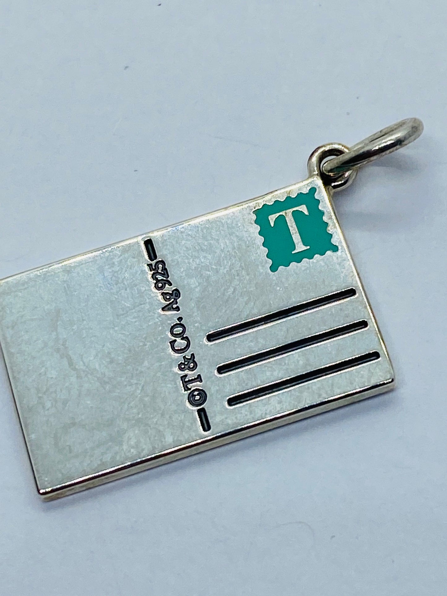 Tiffany & Co. Chicago Postcard Charm Sterling 925