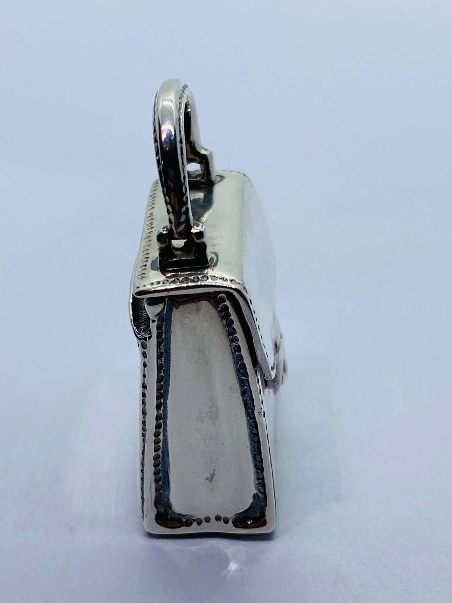 Tiffany & Co RARE Silver Purse Handbag Pill Box Case Container Pendant Box Pouch