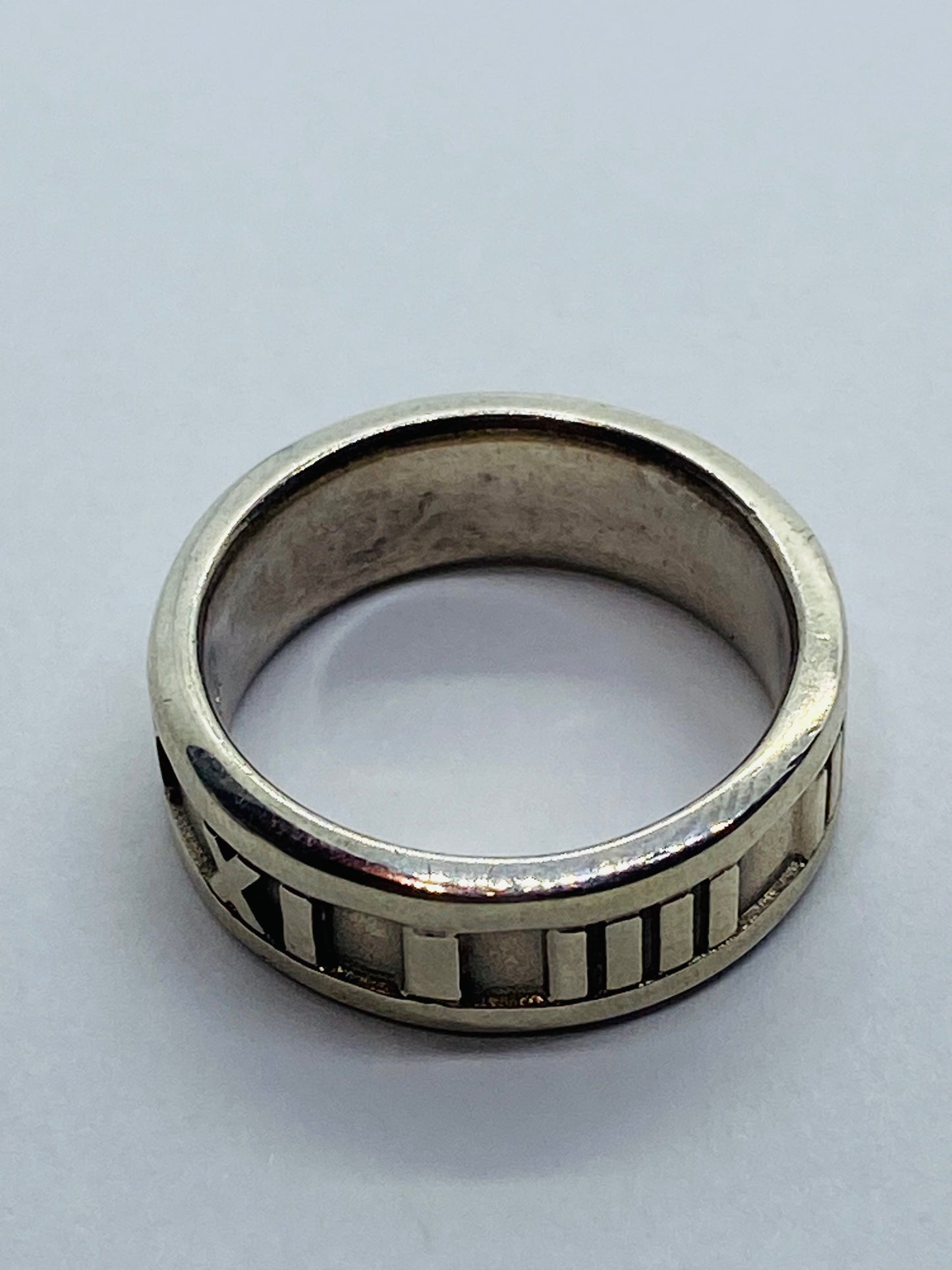 Vtg Authentic Tiffany & Co Sterling Silver 925 Atlas Ring Size 5 1995