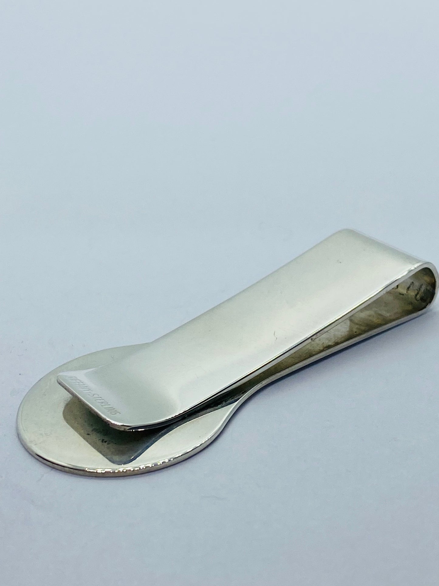 Retired Tiffany & Co. Sterling Silver Money Clip Rare, Pouch And Box!