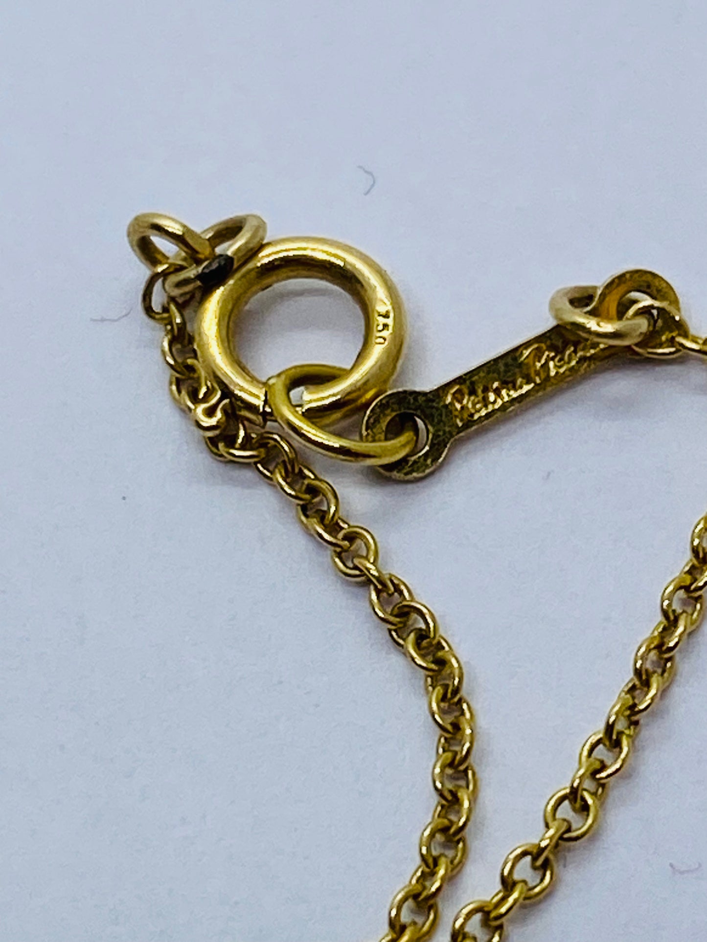 Tiffany & Co Paloma Picasso 18K Gold Mini Graffiti X Necklace 10MM