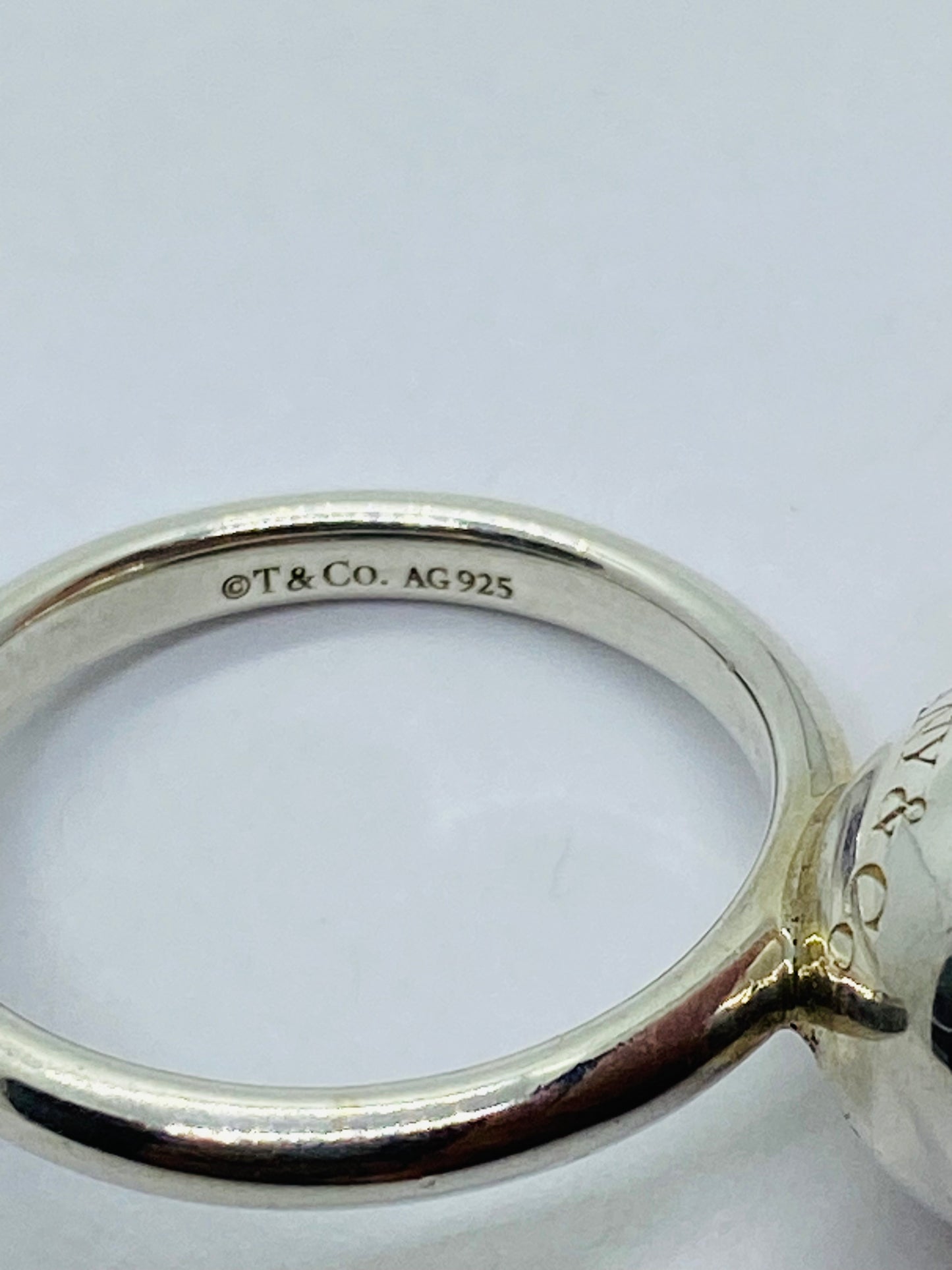 Tiffany & Co 925 Sterling Silver 12mm Hardwear Ring Size 6.5.