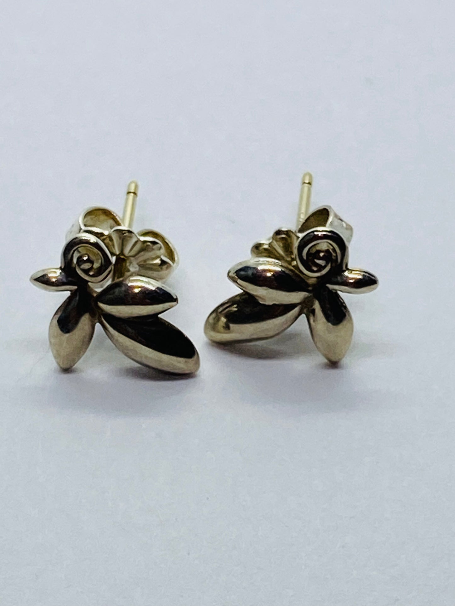 Tiffany & Co. Paloma Picasso Olive Leaf Stud Earrings Silver 925 Mint