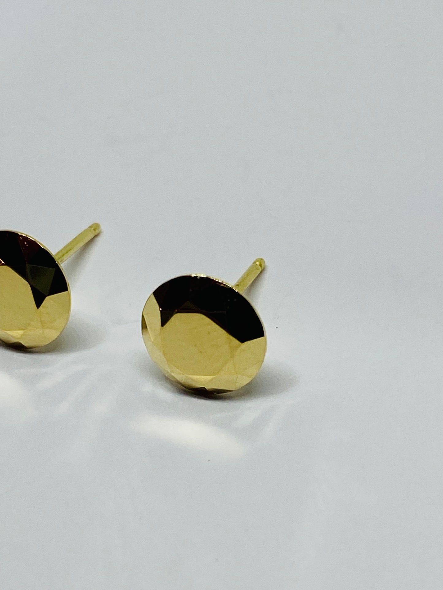 Tiffany & Co Vintage Elsa Peretti 18k Yellow Gold 2 Carat FACET Pierced Earrings