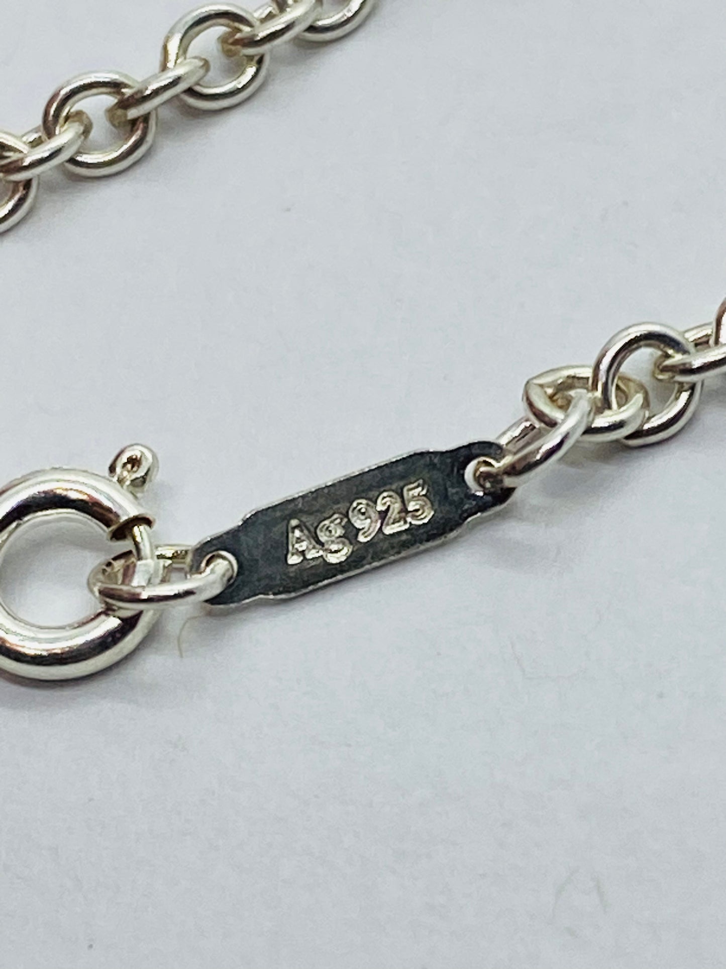 Tiffany & Co 3mm Large Link Rolo Chain 16 Necklace Sterling Silver Pouch