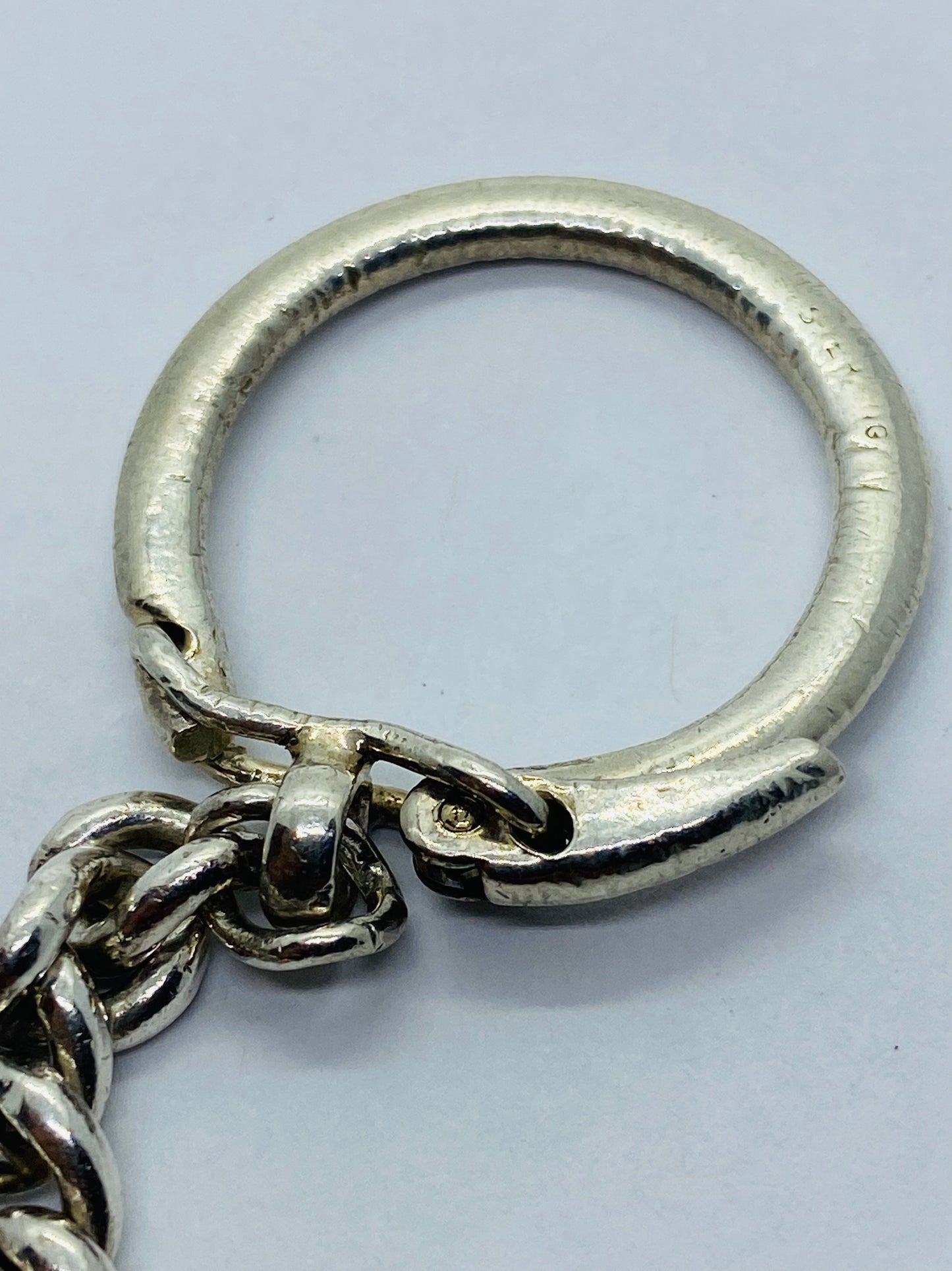 Vintage Tiffany & Co Heart Keychain Sterling Rare