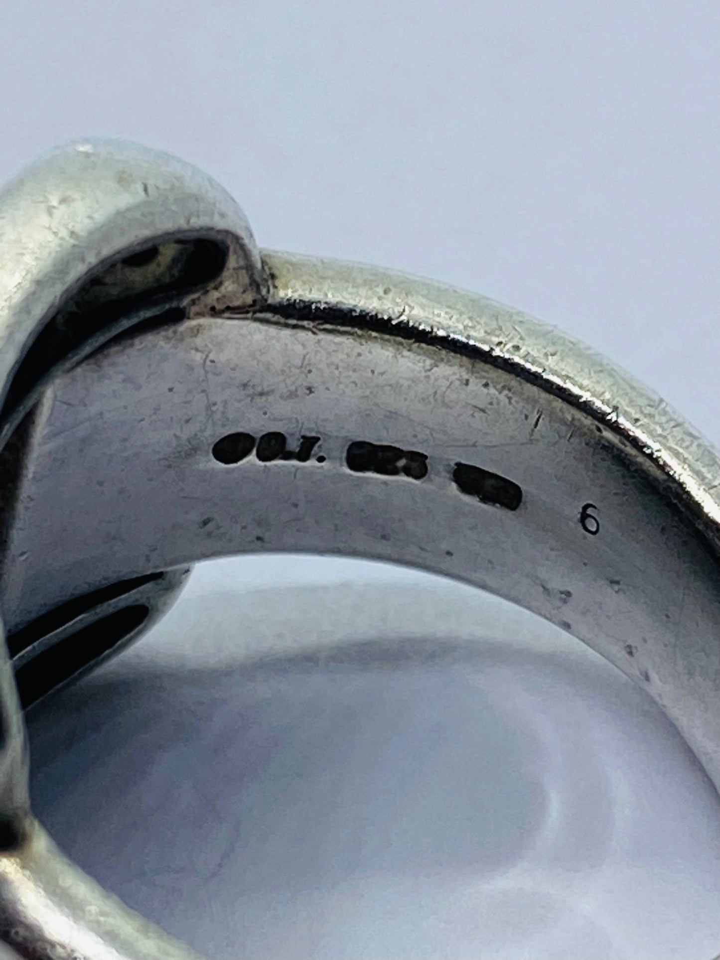 David Yurman Sterling Silver Cable Diamond Buckle Band size 6