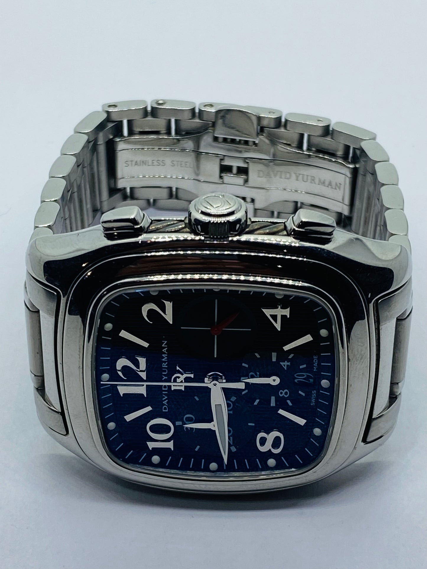 David Yurman Thoroughbred Belmont 41mm T305-CST Automatic Mens Watch 6.5” Wrist